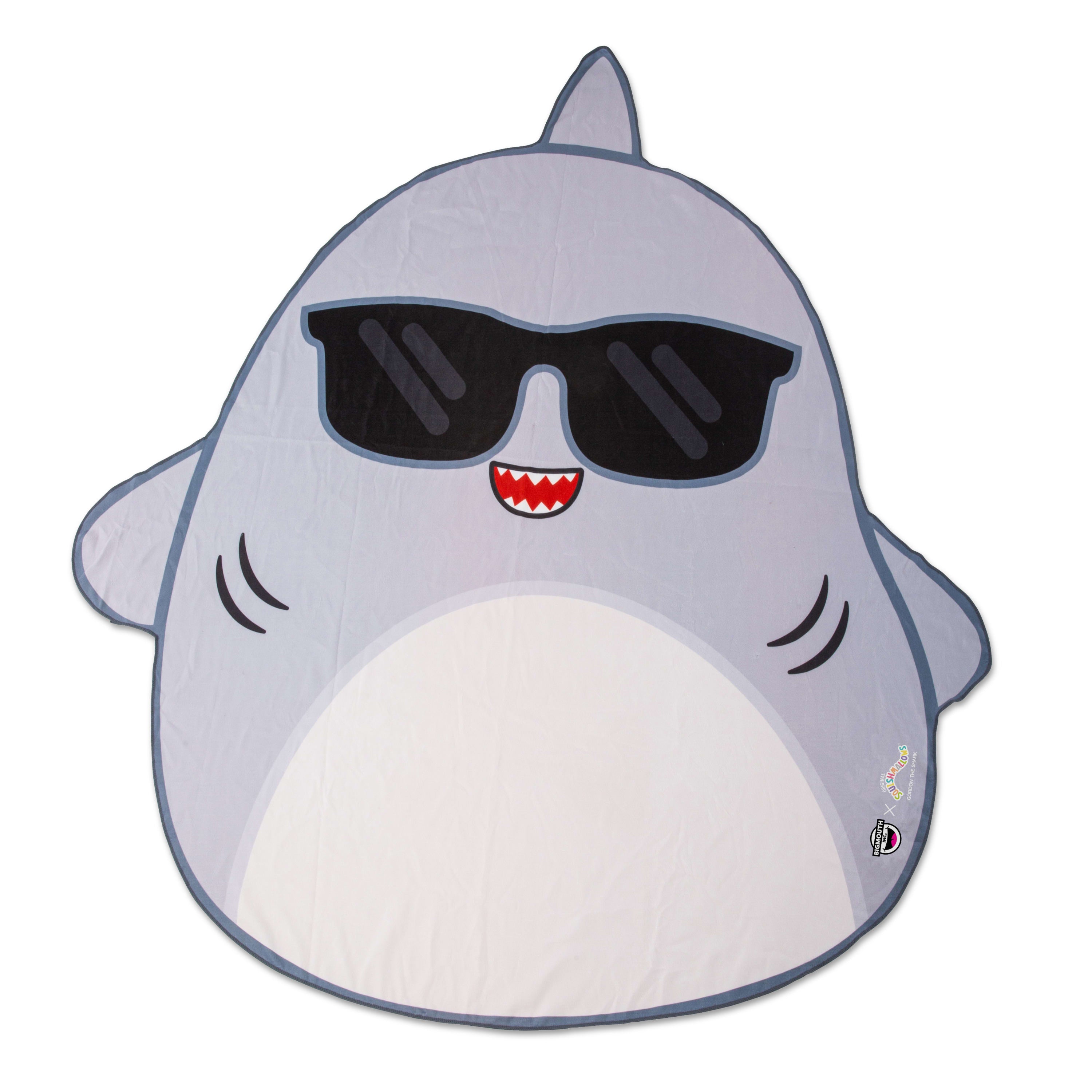 squishmallow gordon with goggles BigMouth Inc. 22-bbt-4375 Squishmallows Gordon The Shark Beach Blanket