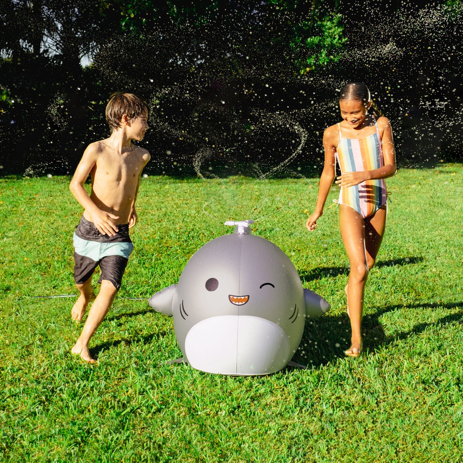 BigMouth x Squishmallows Gordon the Shark Mini Backyard Sprinkler