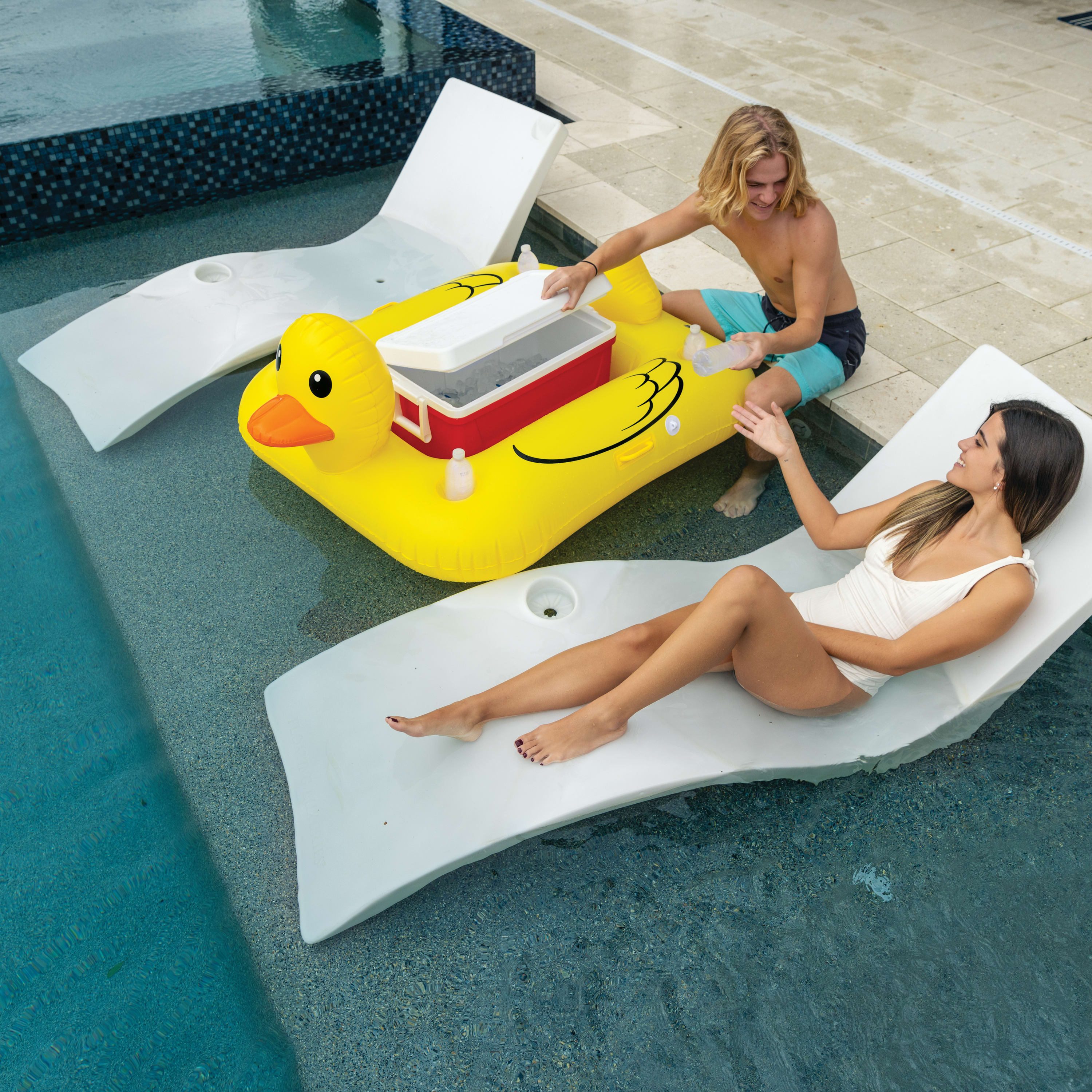Floating Rubber Duck Beverage Cooler
