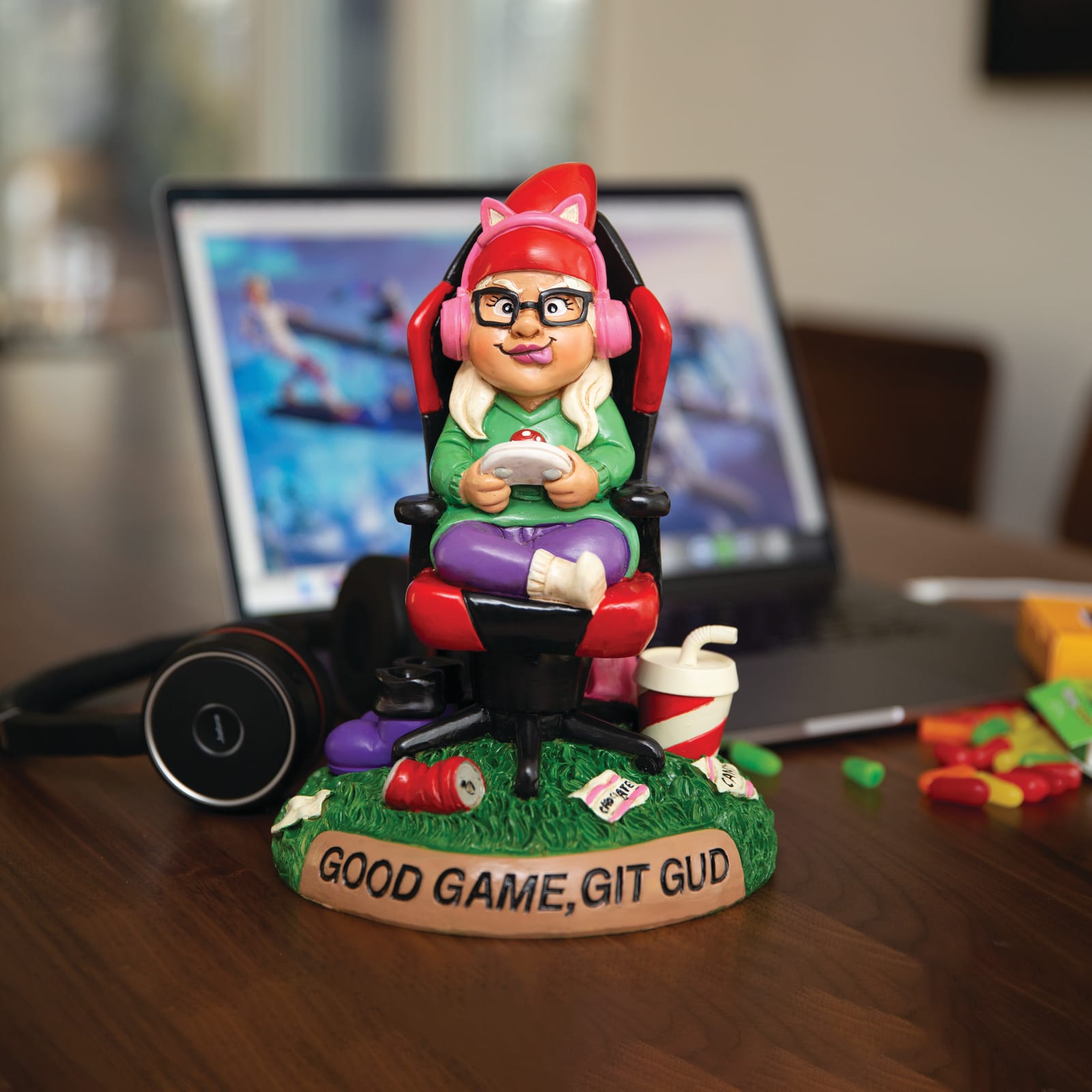 BigMouth Gamer Garden Gnome