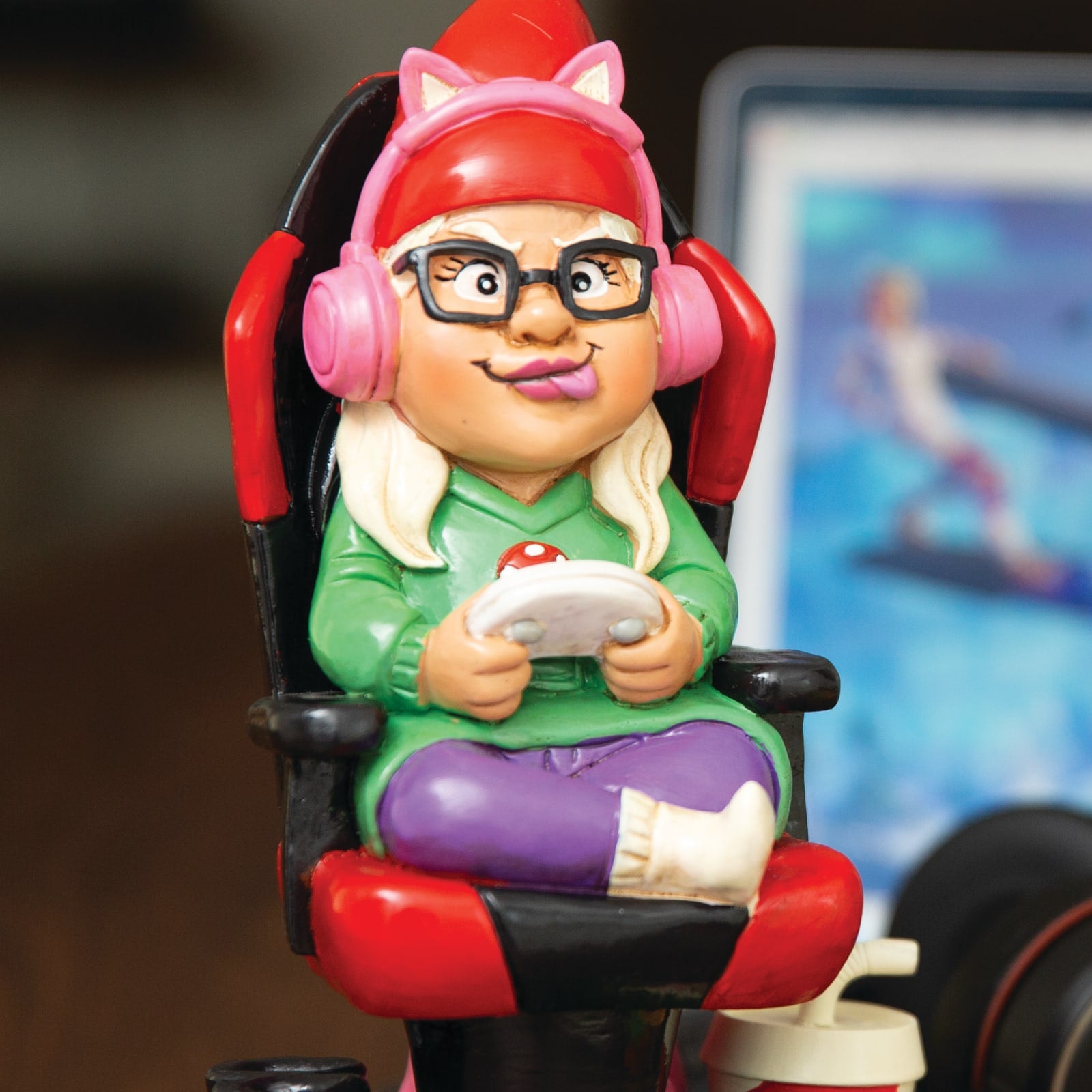 BigMouth Gamer Garden Gnome