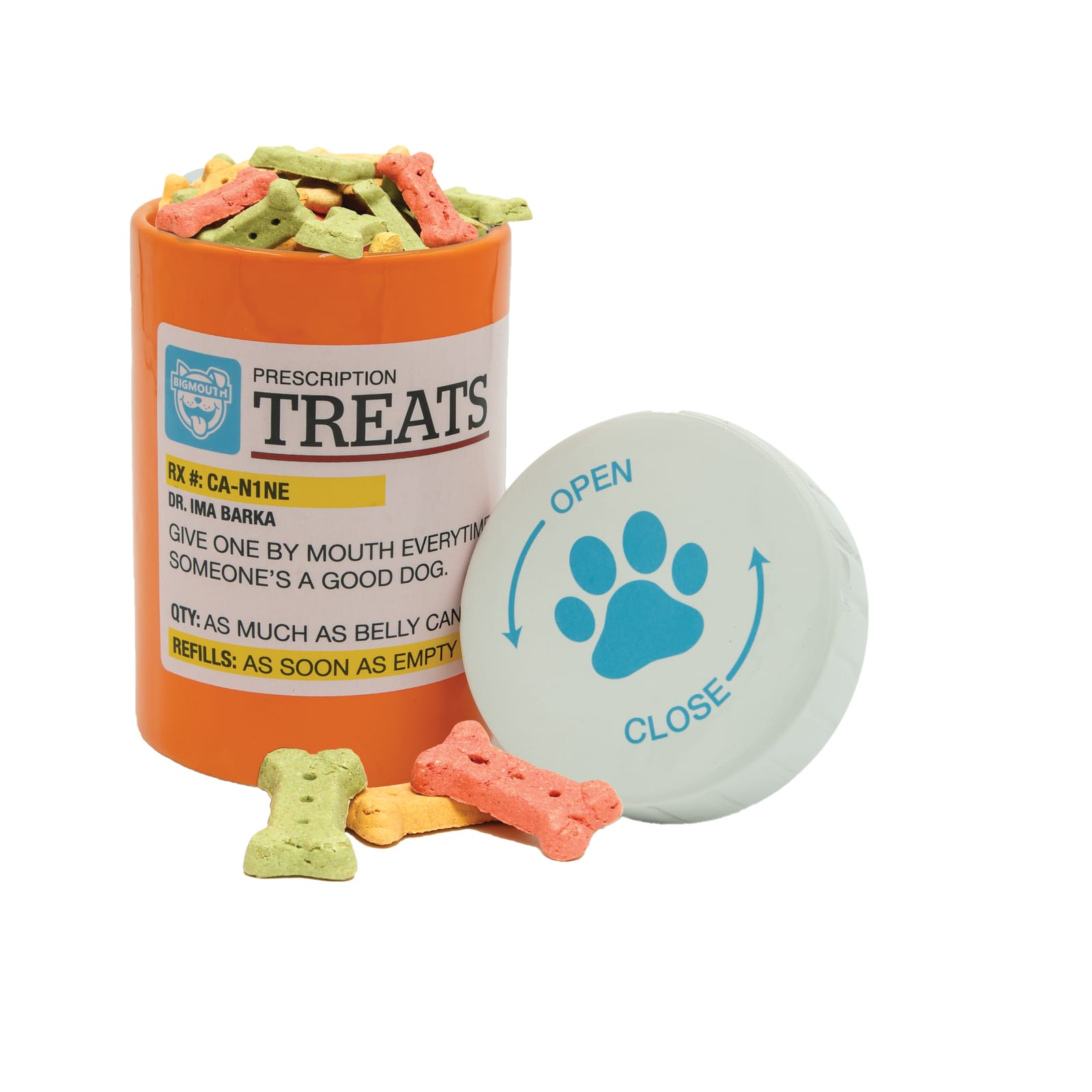 BigMouth Pets "Prescription" Treat Jar