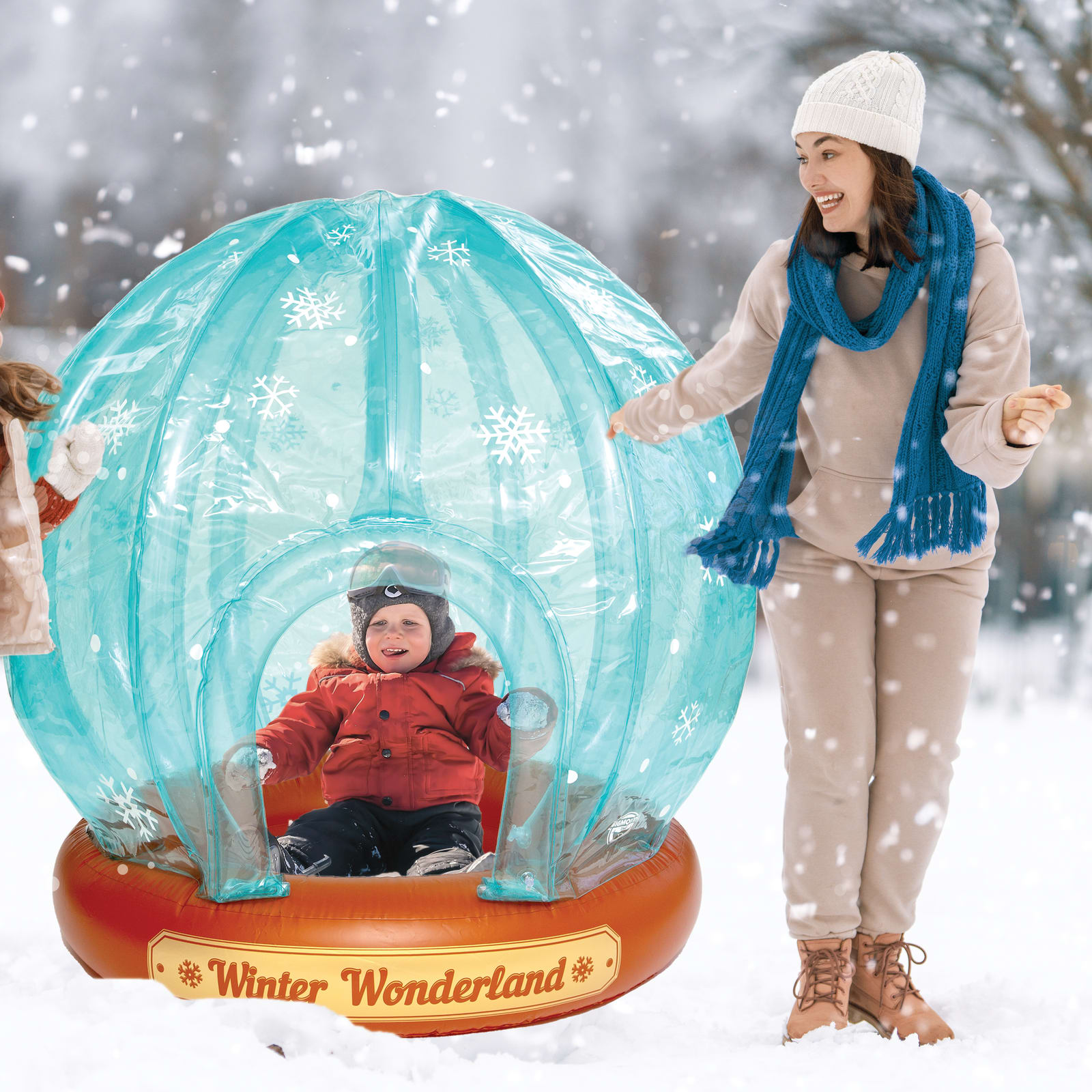 Inflatable Snow Globe Fort