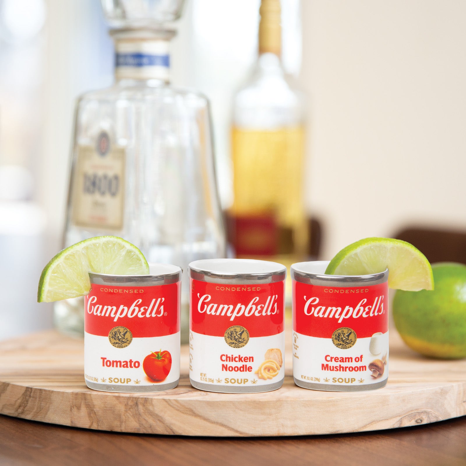 BigMouth Campbells soup Shot Glass Set
