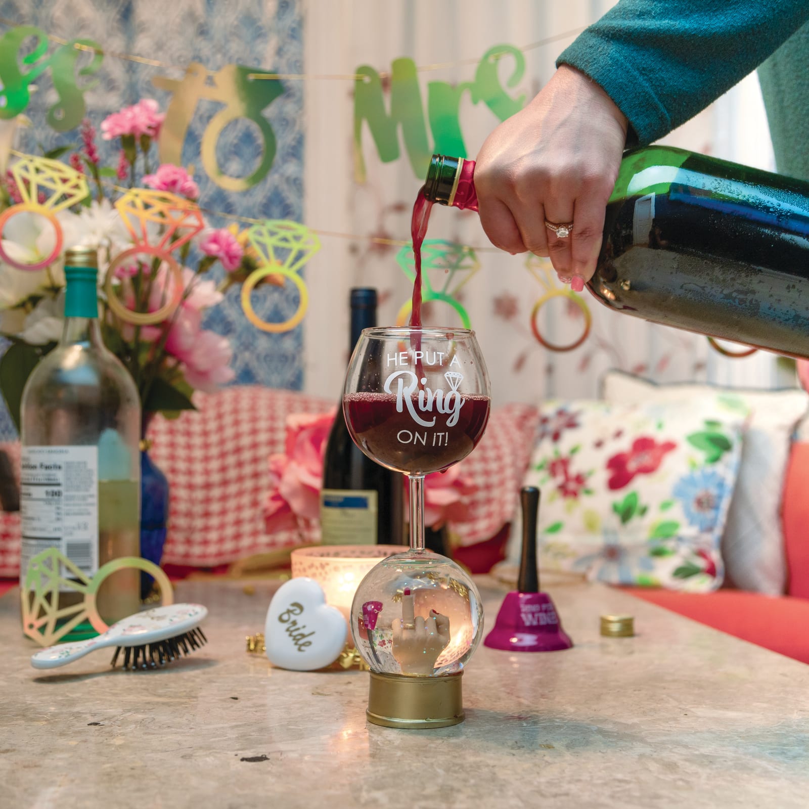 BigMouth Wifey-To-Be Wine Glass