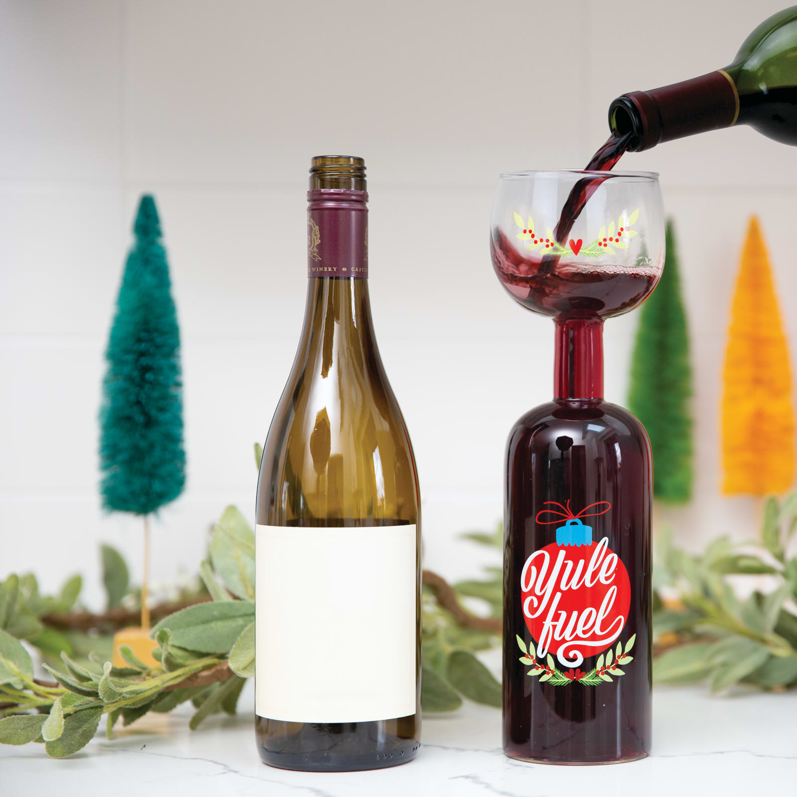 BigMouth 'Yule Fuel' Giant Wine Glass
