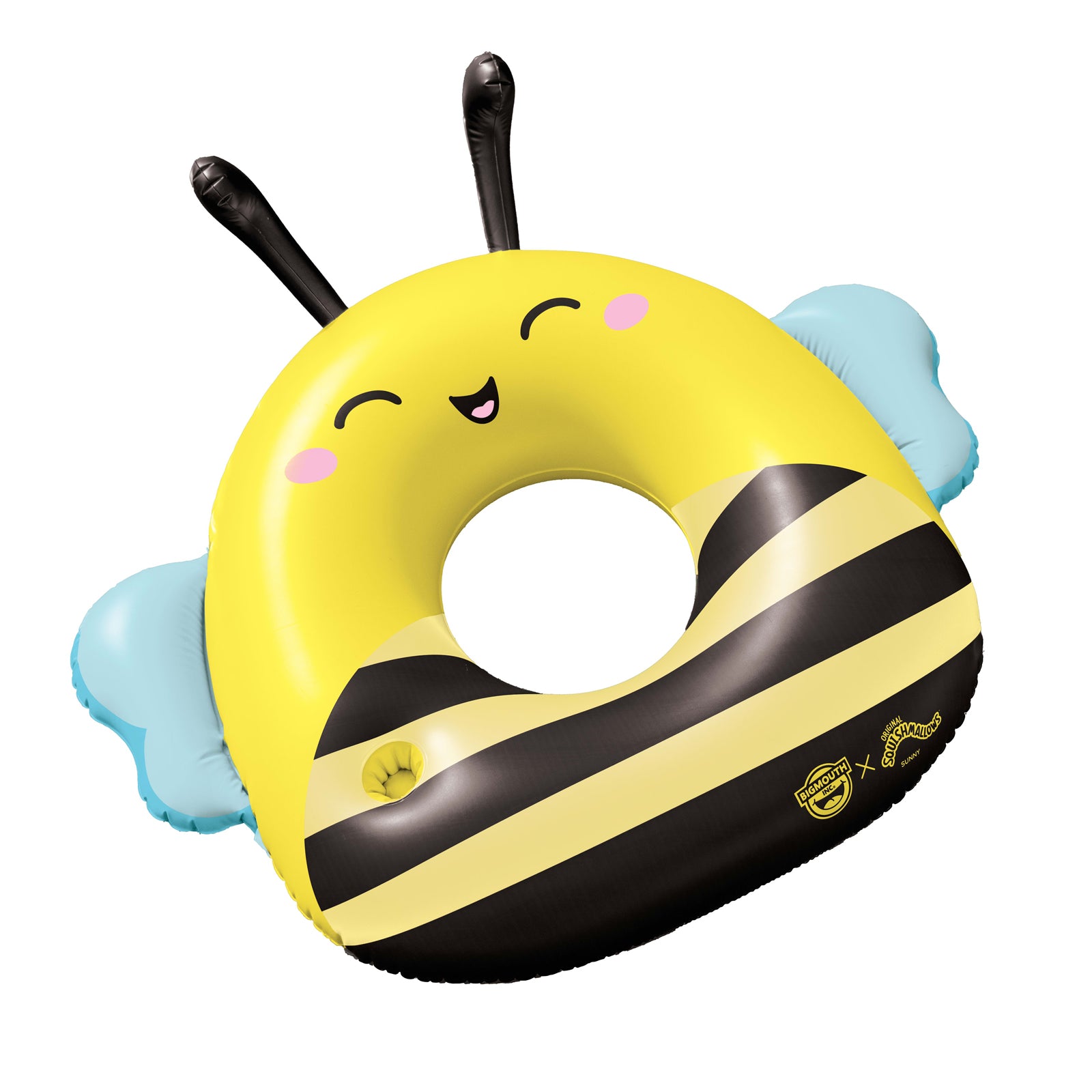 Squishmallows Sunny the Bee 42 inch pool float with cupholder