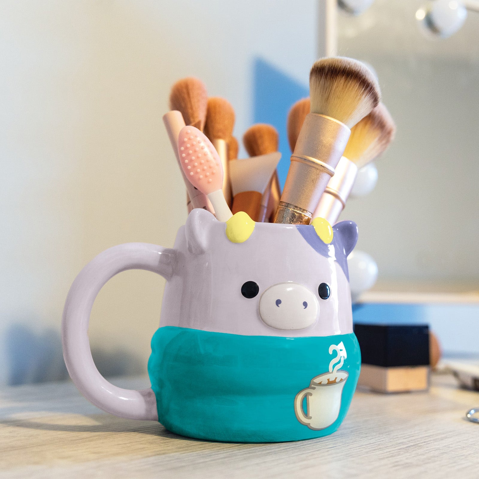 Bubba the Cow Squishmallows Desktop Mug – More Than Just Cocoa! ☕✏️