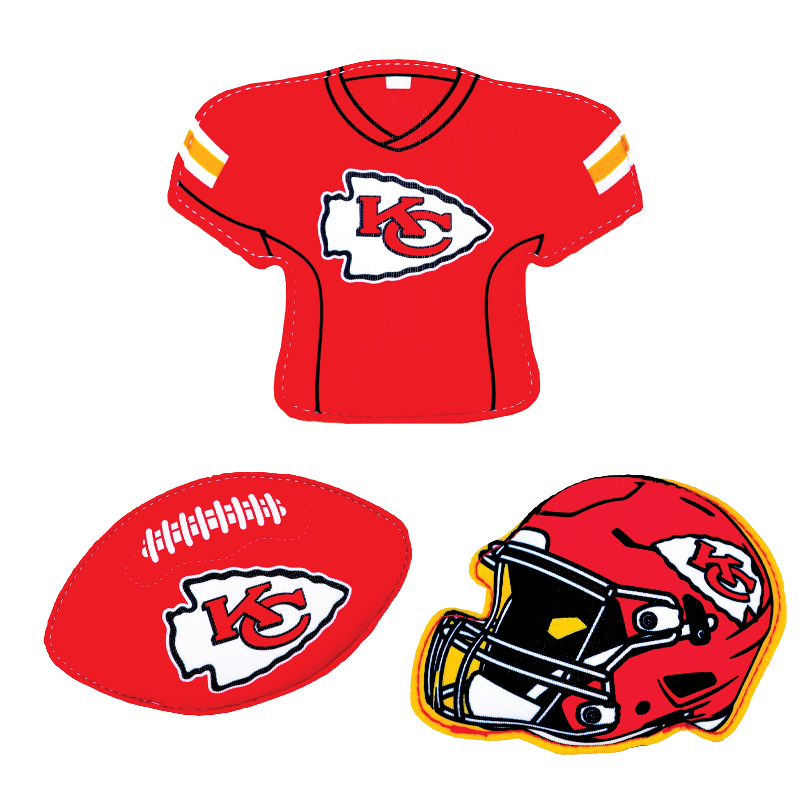 NFL Neoprene Diving Toys - Kansas City Chiefs (Set of 3)