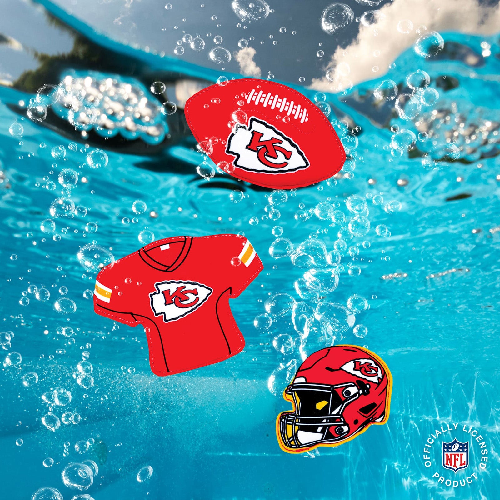 NFL Neoprene Diving Toys - Kansas City Chiefs (Set of 3)