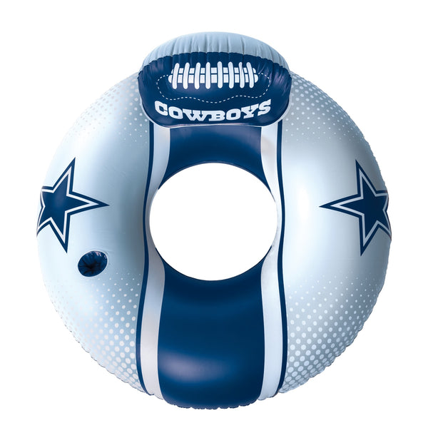 Dallas Cowboys 42 in Pool Float with cupholder and backrest