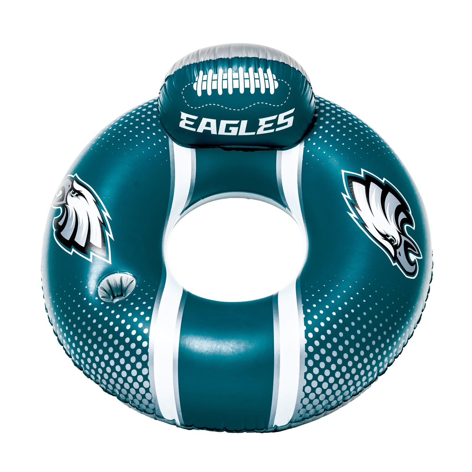 Philadelphia Eagles 42 in Pool Float with cupholder and backrest