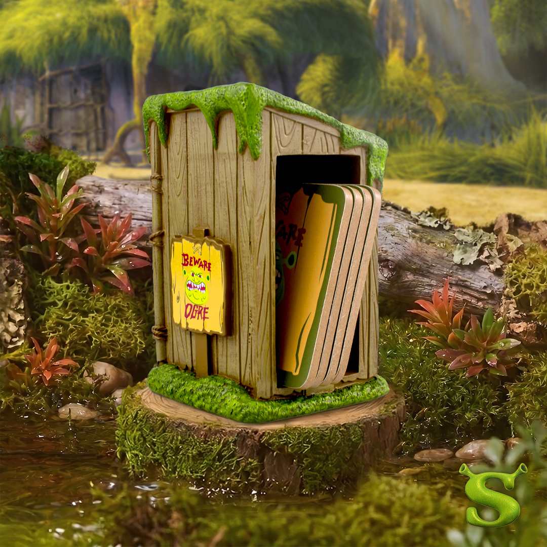 Shrek Beware Ogre Outhouse Coaster Set - 4 Piece