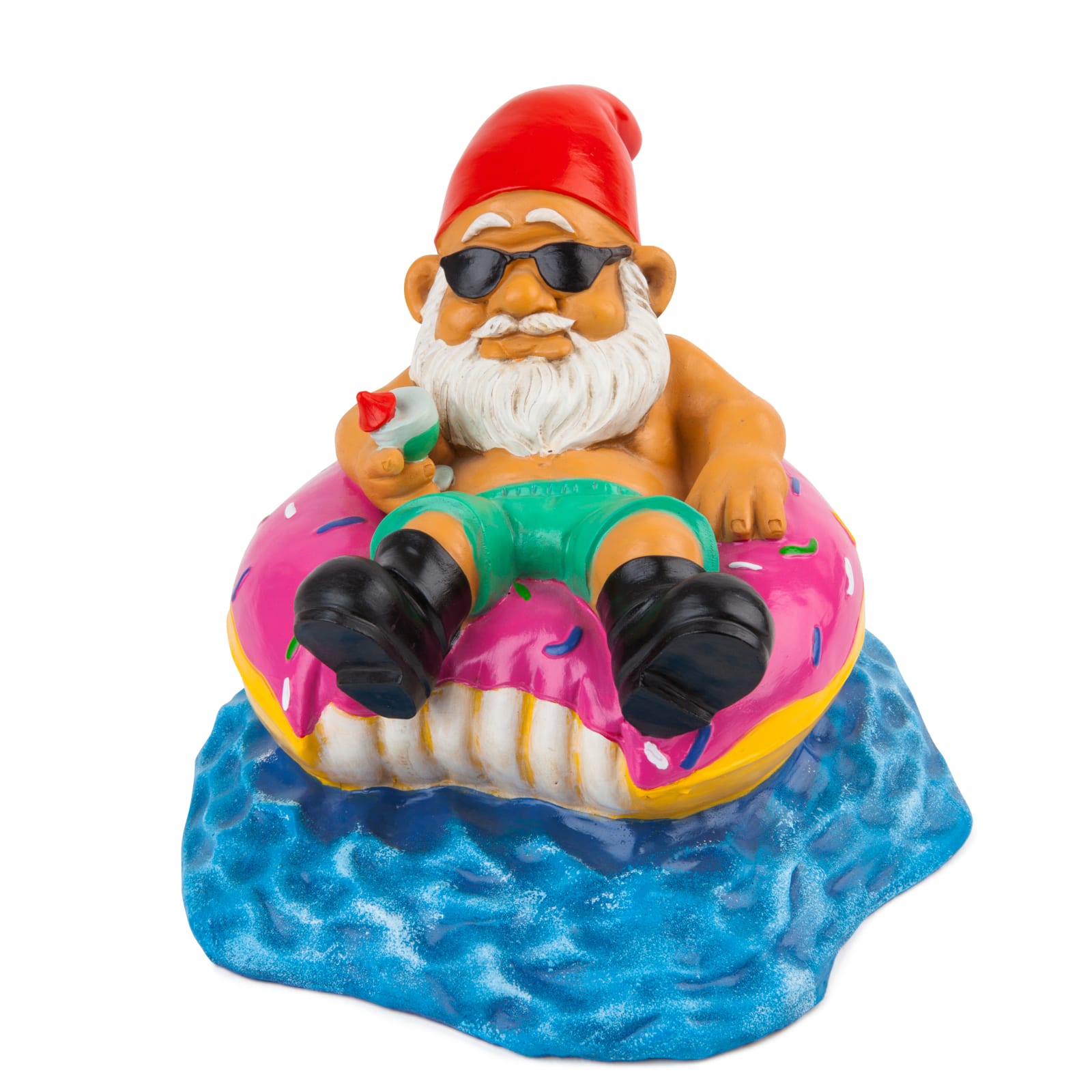 The Donut Worry Be Happy Garden Gnome