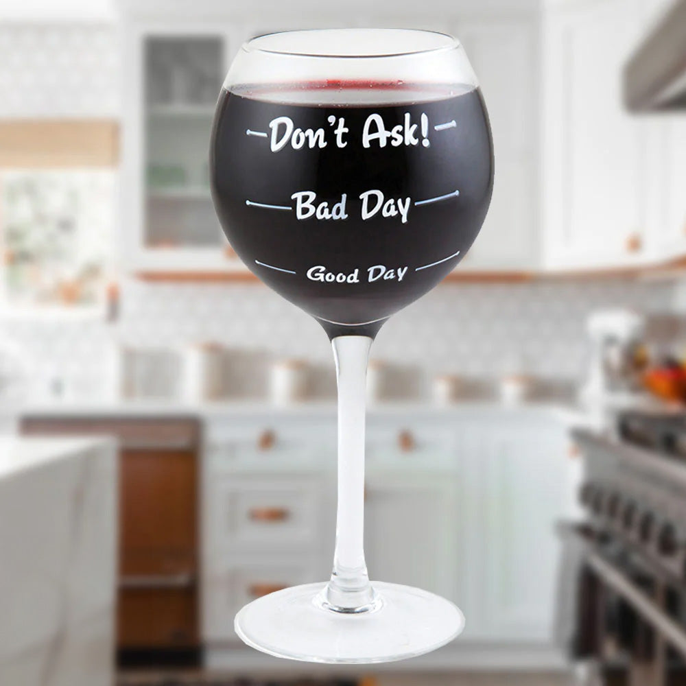 The How Was Your Day Wine Glass
