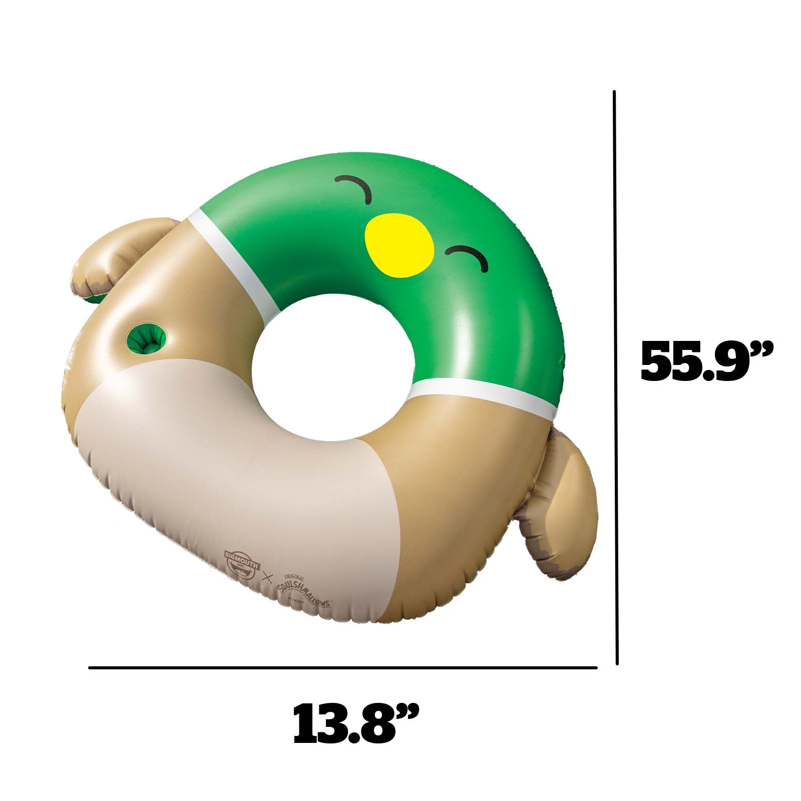 Squishmallows Avery the Duck 42 inch pool float with cupholder