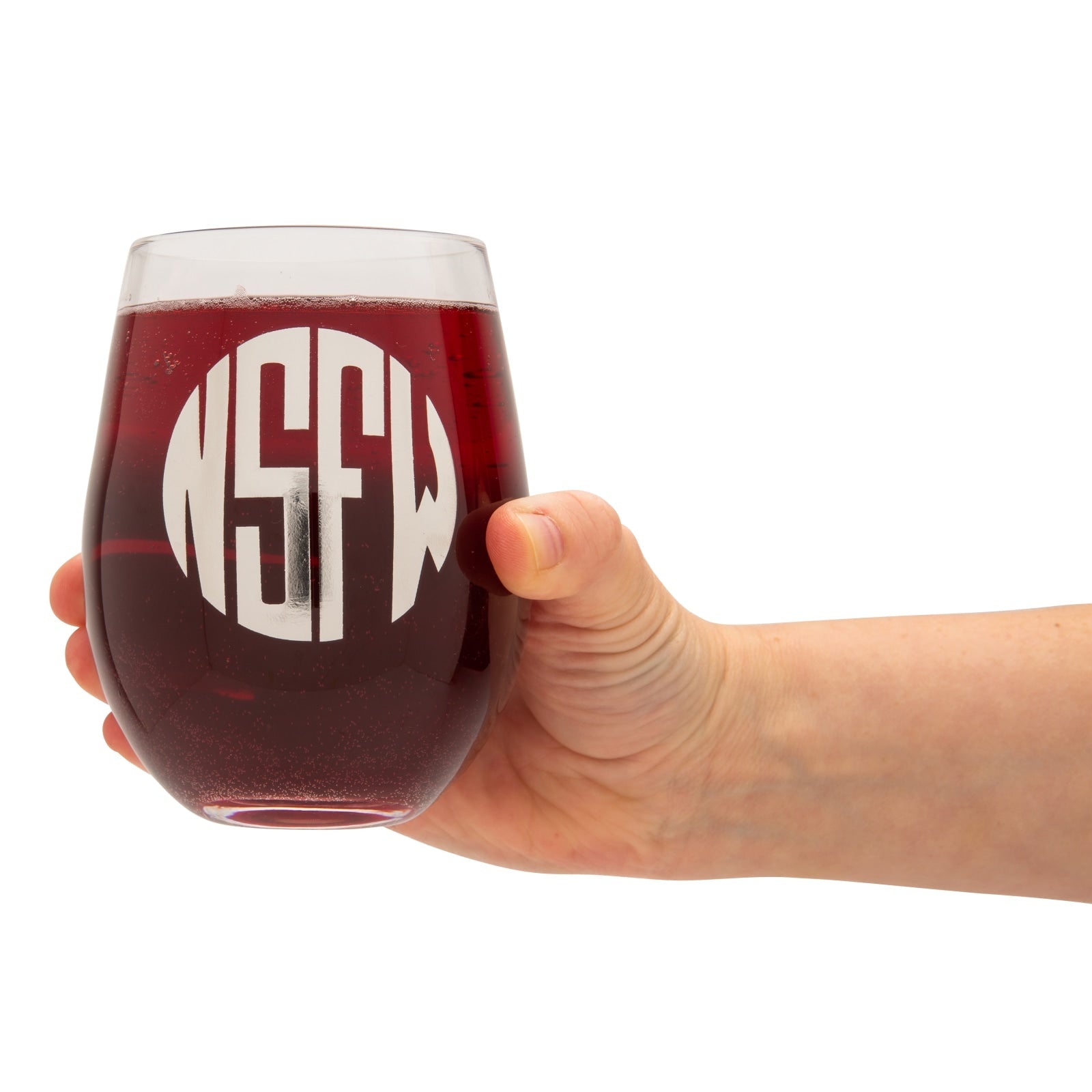 The ultimate acronym wine glass duo