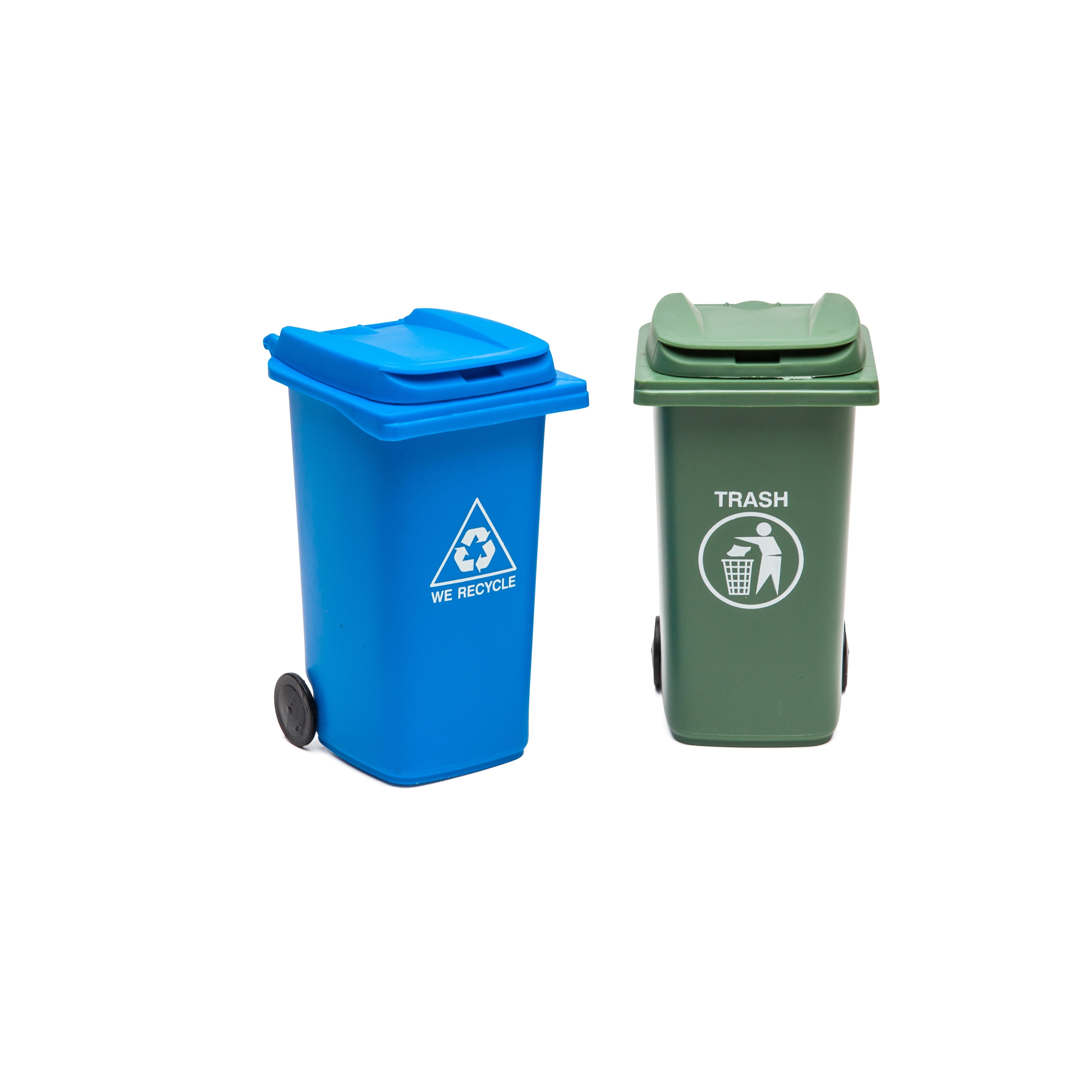 Mini Trash Can and Recycle Can Desk Set