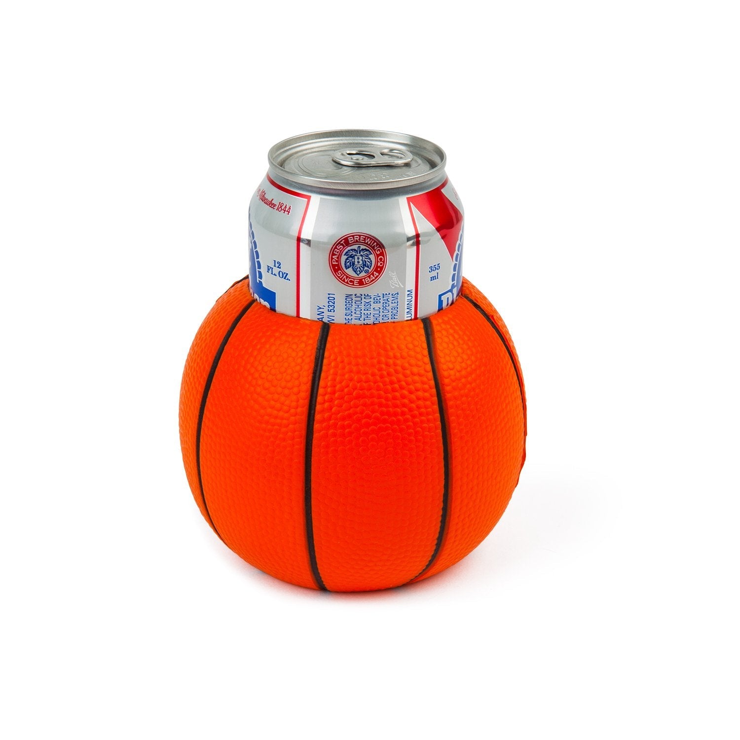 Basketball Material Can Cooler Drink Holder for Can or Bottle
