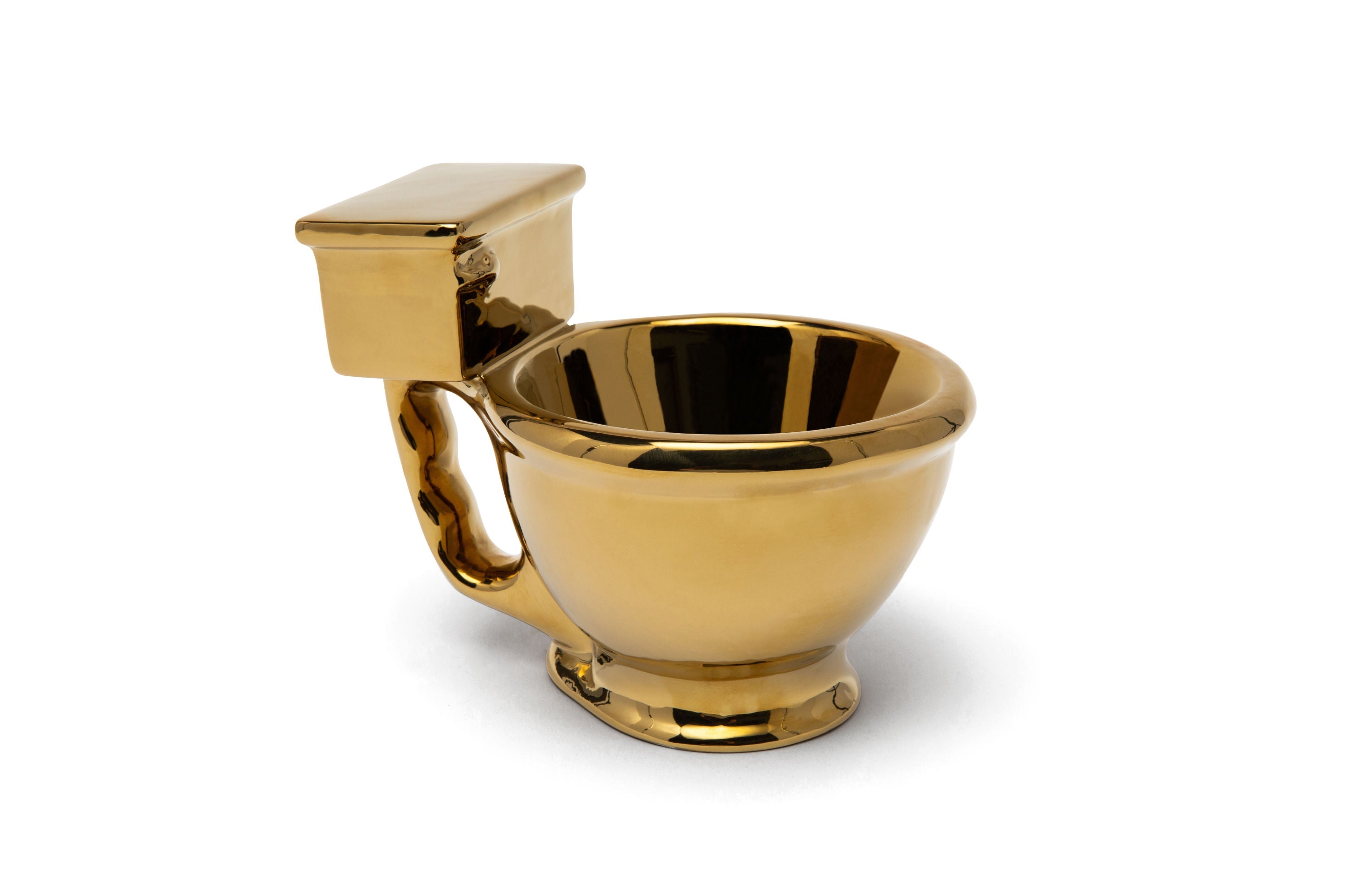 Golden Toilet Mug