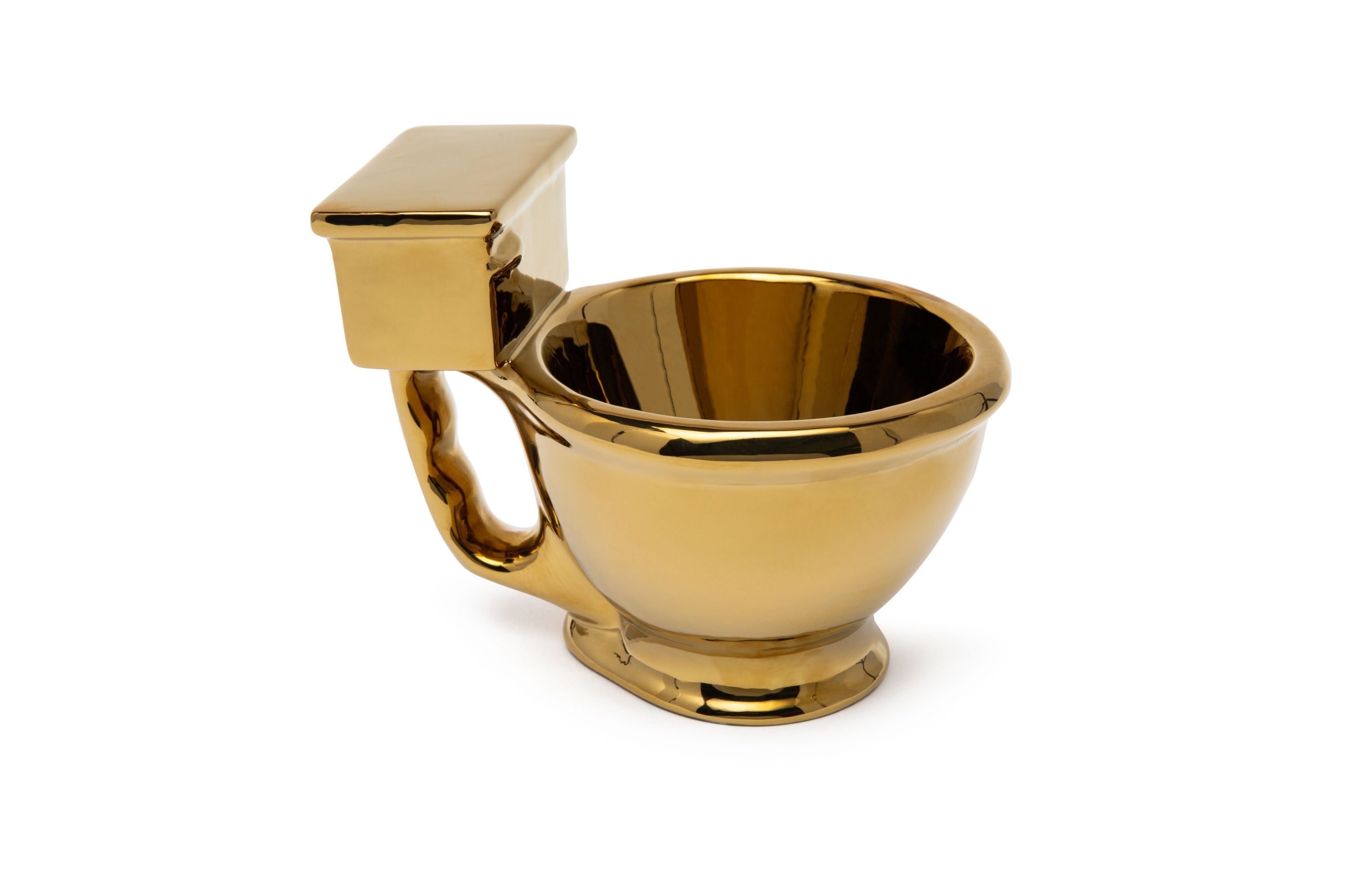 Golden Toilet Mug