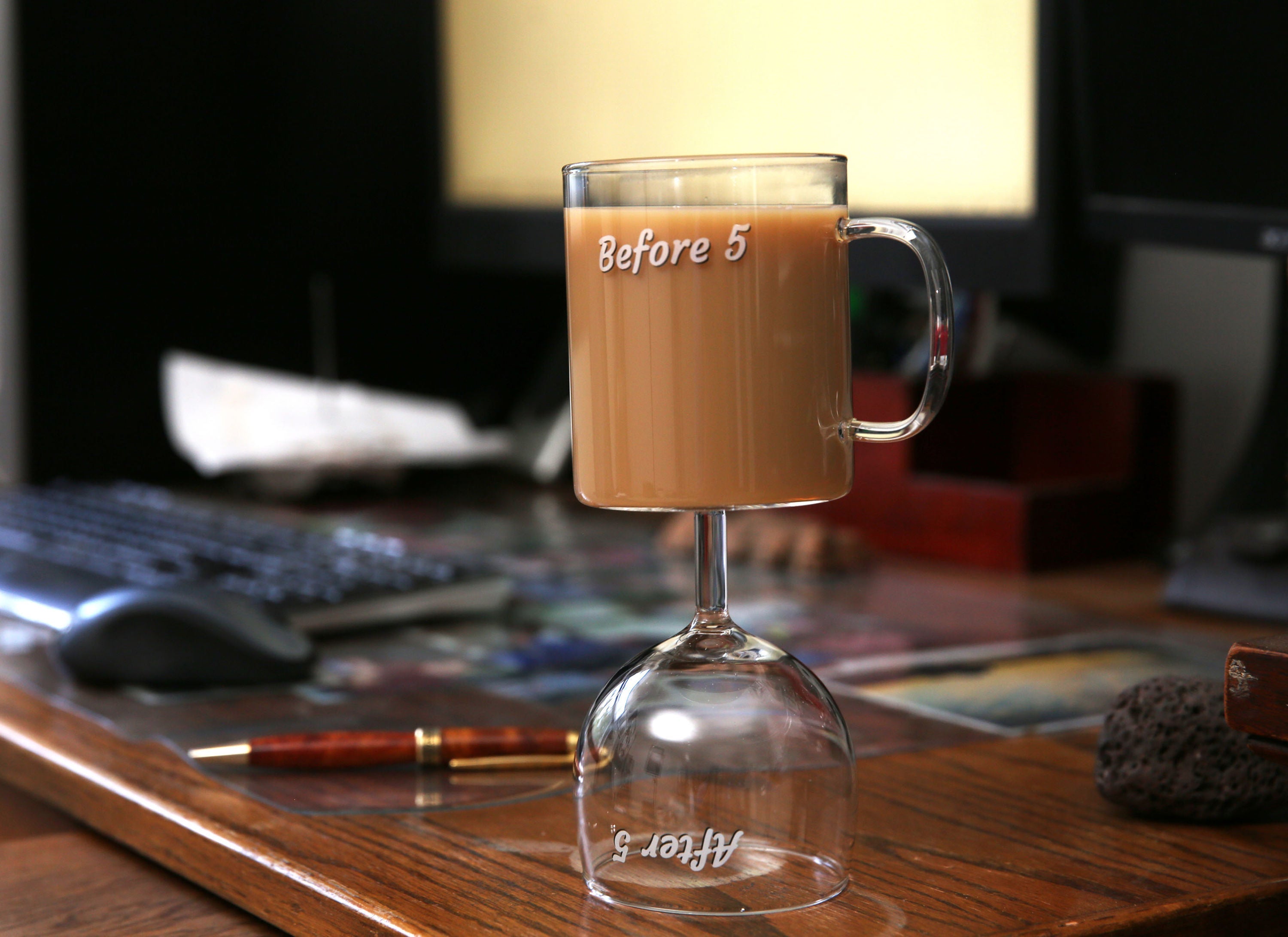 The Before & After 5 Coffee & Wine Glass