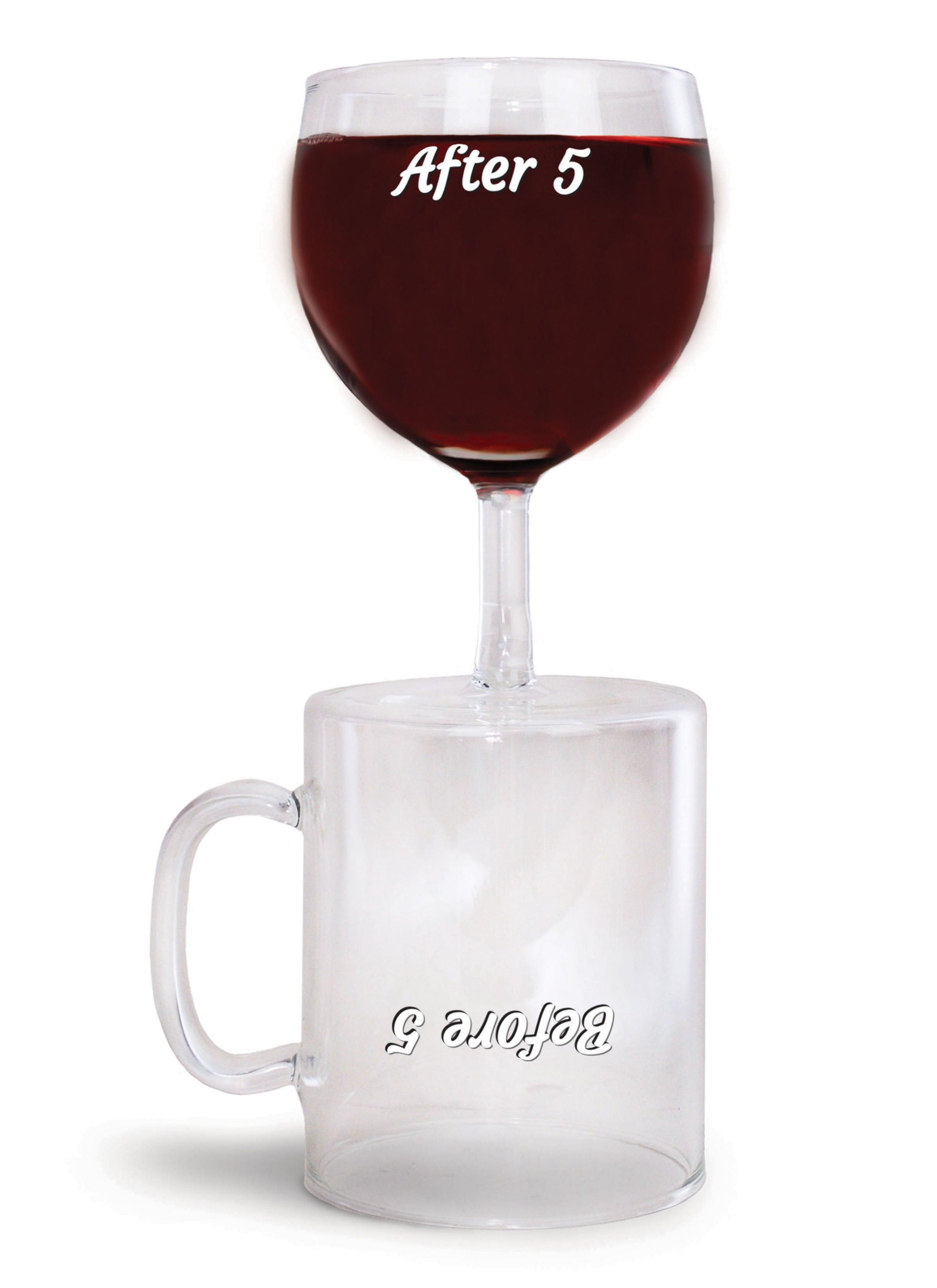 The Before & After 5 Coffee & Wine Glass