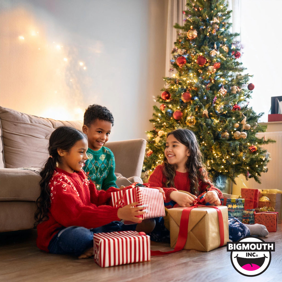 holiday gift guide for kids, gifts for kids, snow tubes, snow forts, floor pillows, Squishmallows, giant squishmallows