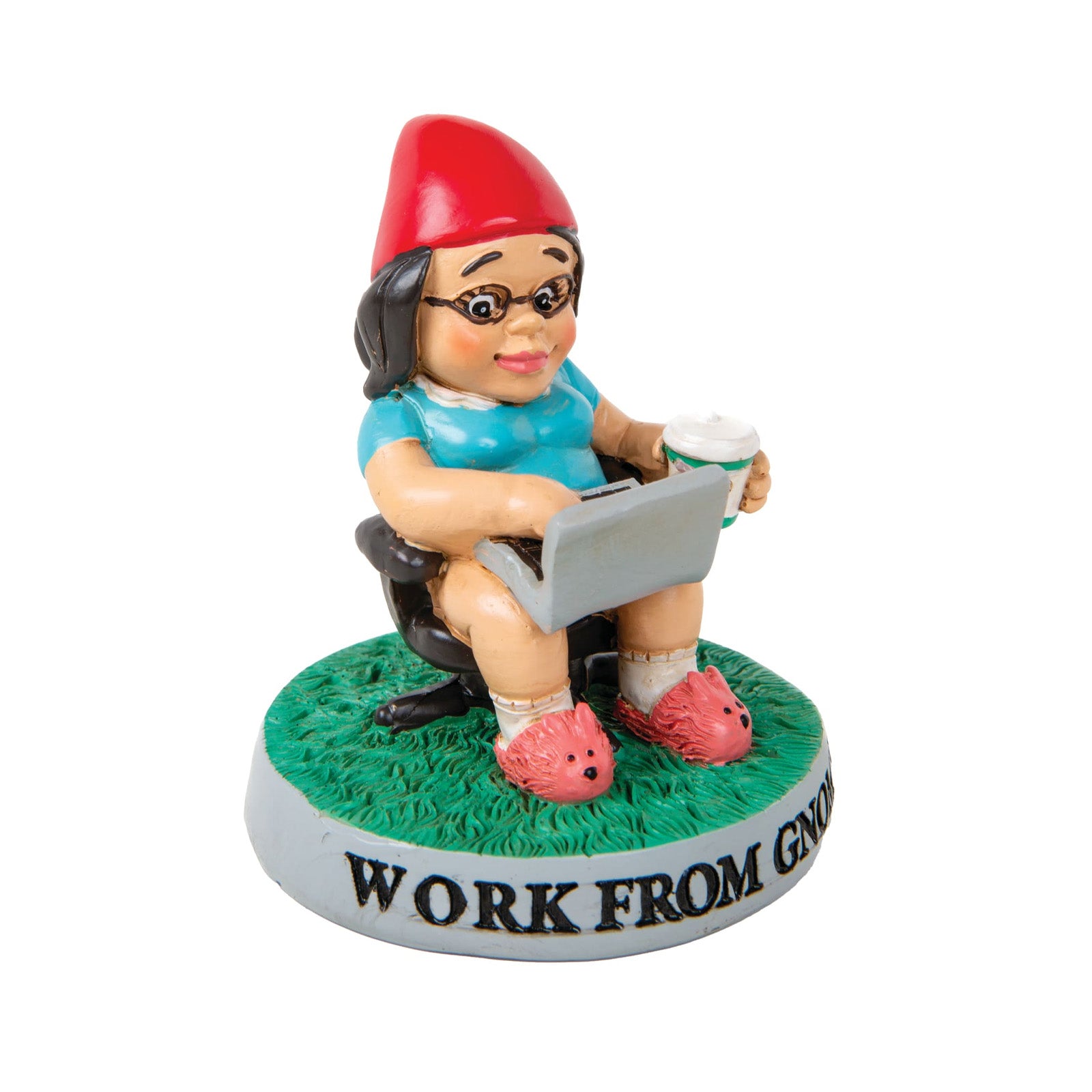 Female Work From Home - Desktop Gnome