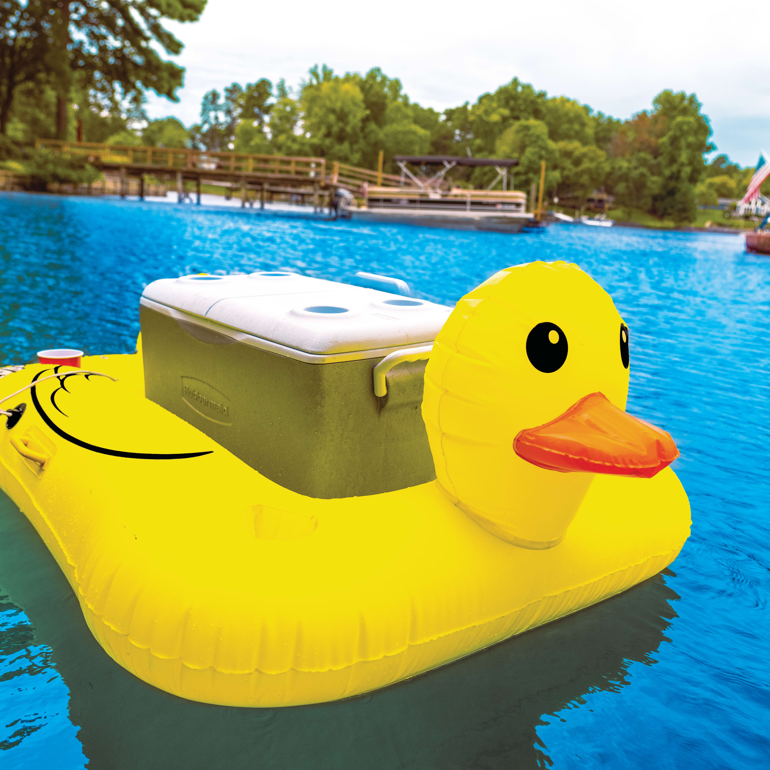 Floating Rubber Duck  Beverage Cooler