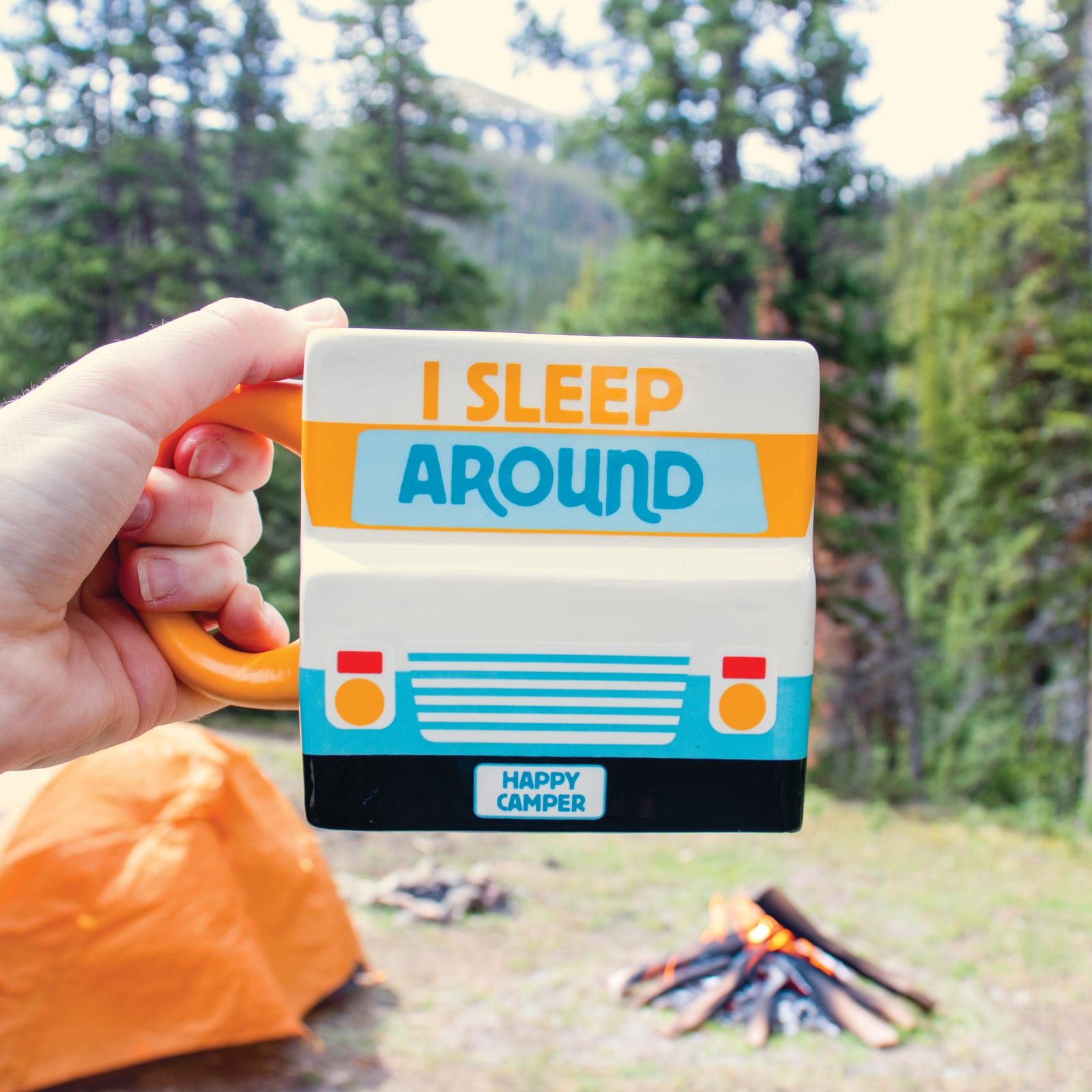"I sleep Around" RV Camper Mug