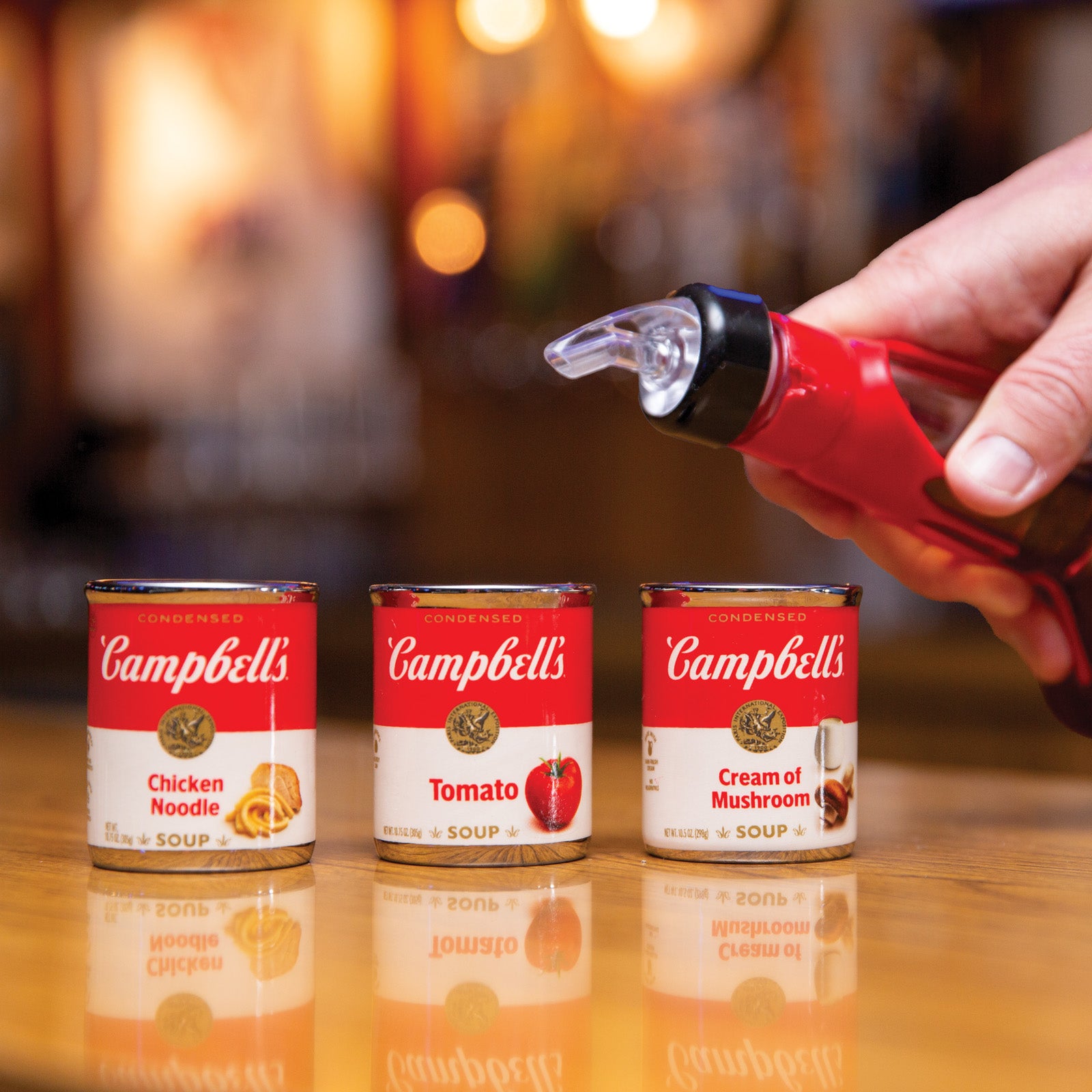 BigMouth Campbells soup Shot Glass Set