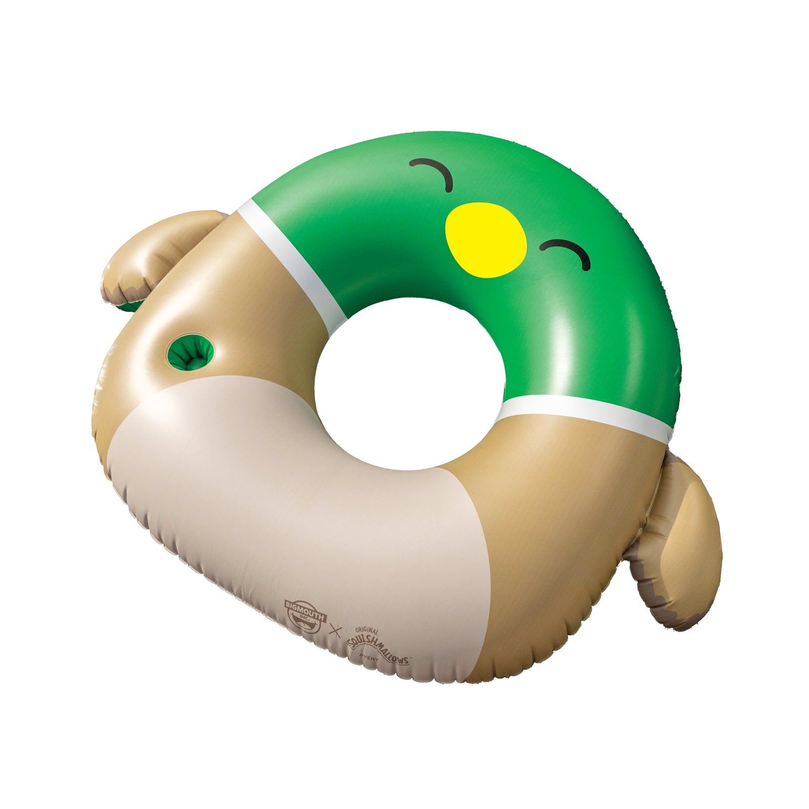 Squishmallows Avery the Duck 42 inch pool float with cupholder