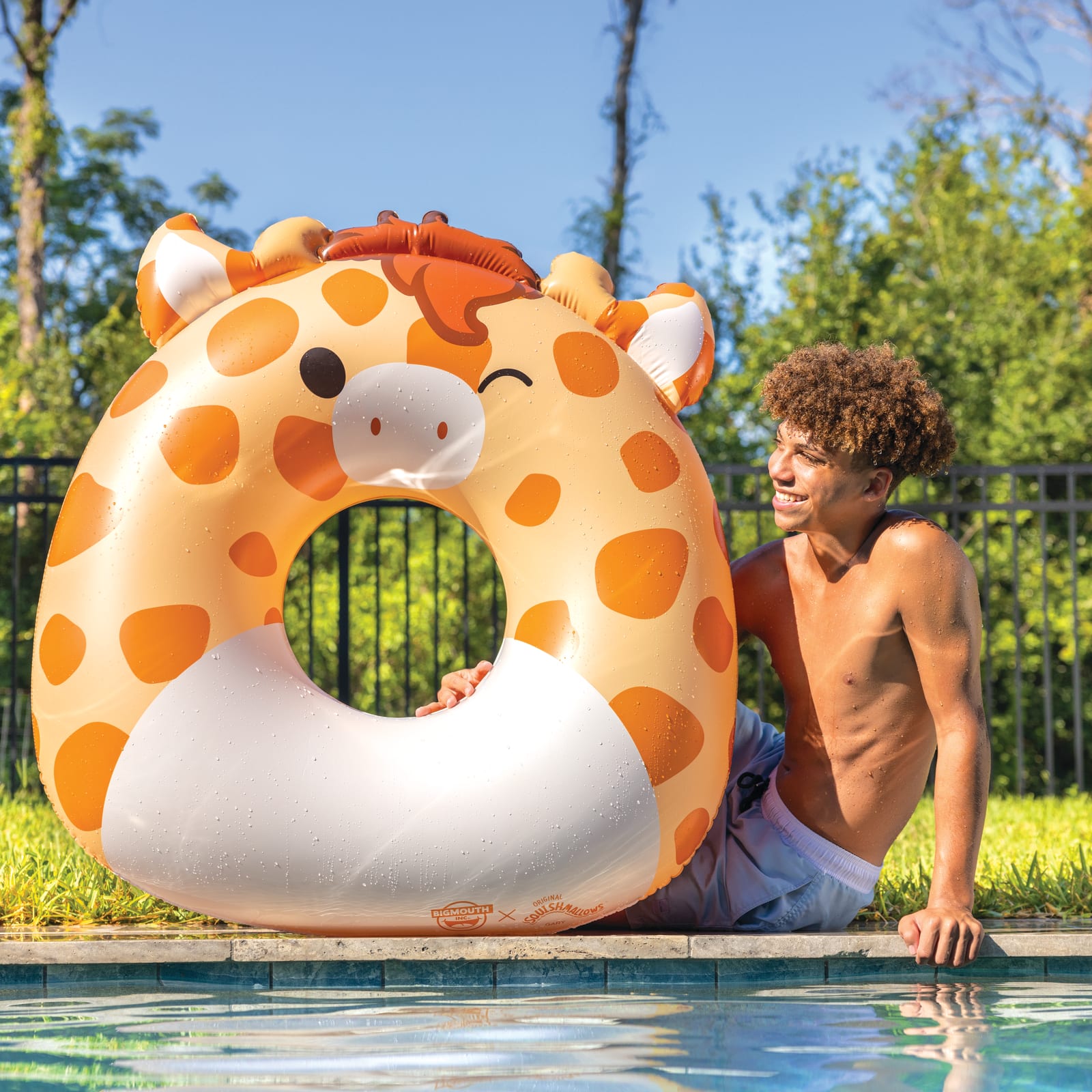 Squishmallows Gary the Giraffe Pool Float