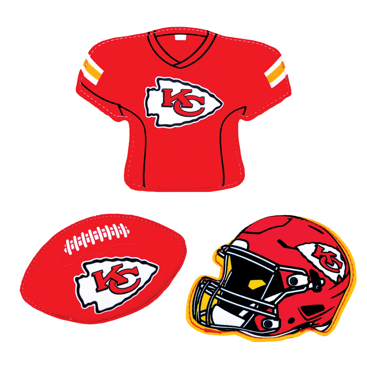NFL Neoprene Diving Toys - Kansas City Chiefs (Set of 3)