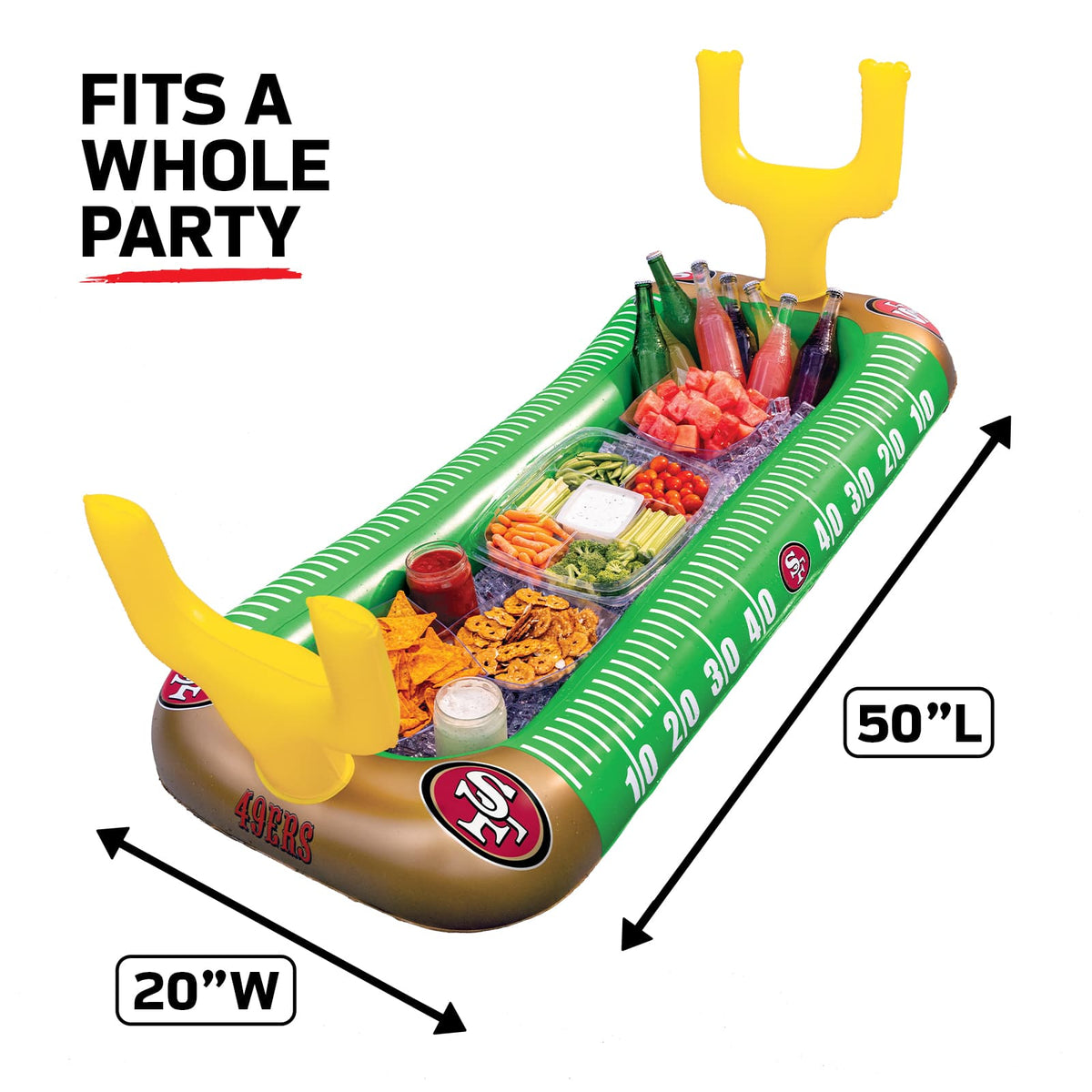 San Francisco 49ers 4ft inflatable Buffet