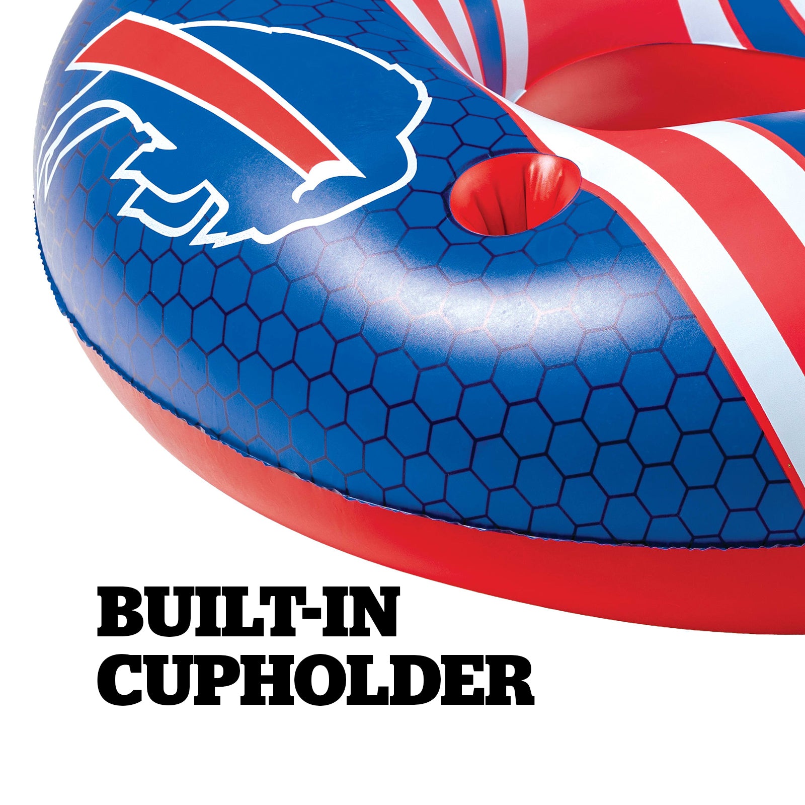 Buffalo Bills 42 in Pool Float with cupholder and backrest
