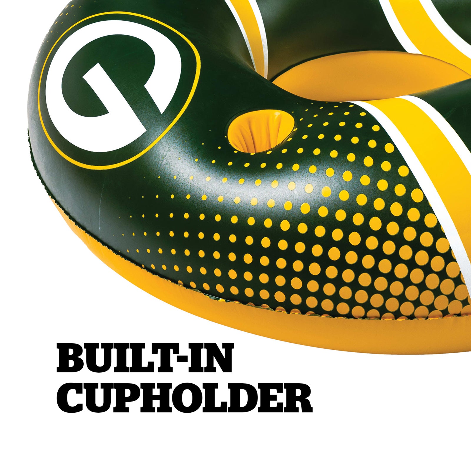 Green Bay Packers 42 in Pool Float with cupholder and backrest