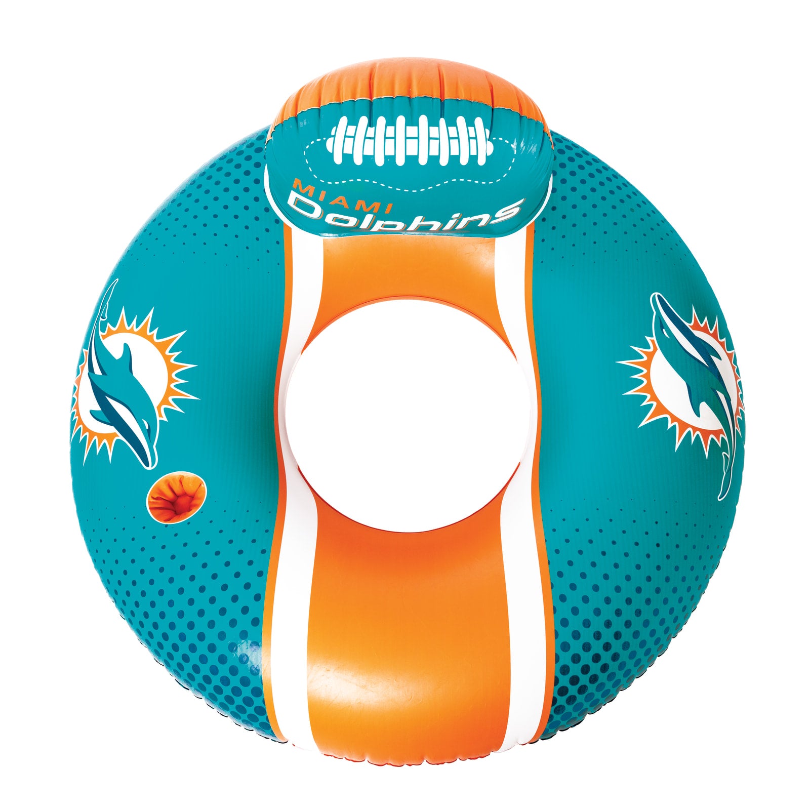 Miami Dolphins 42 in Pool Float with cupholer and backrest