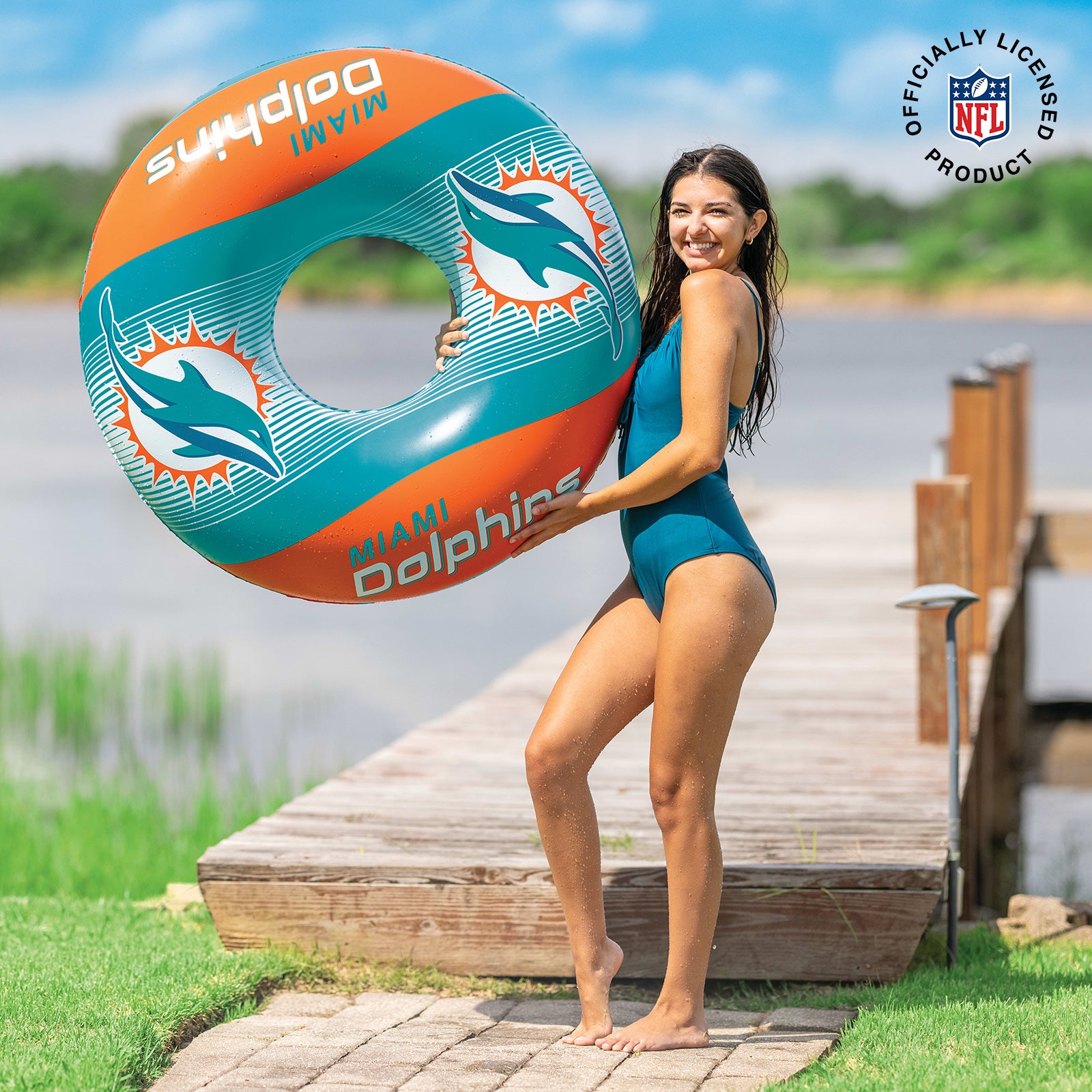 Miami Dolphins 36 in ring pool float