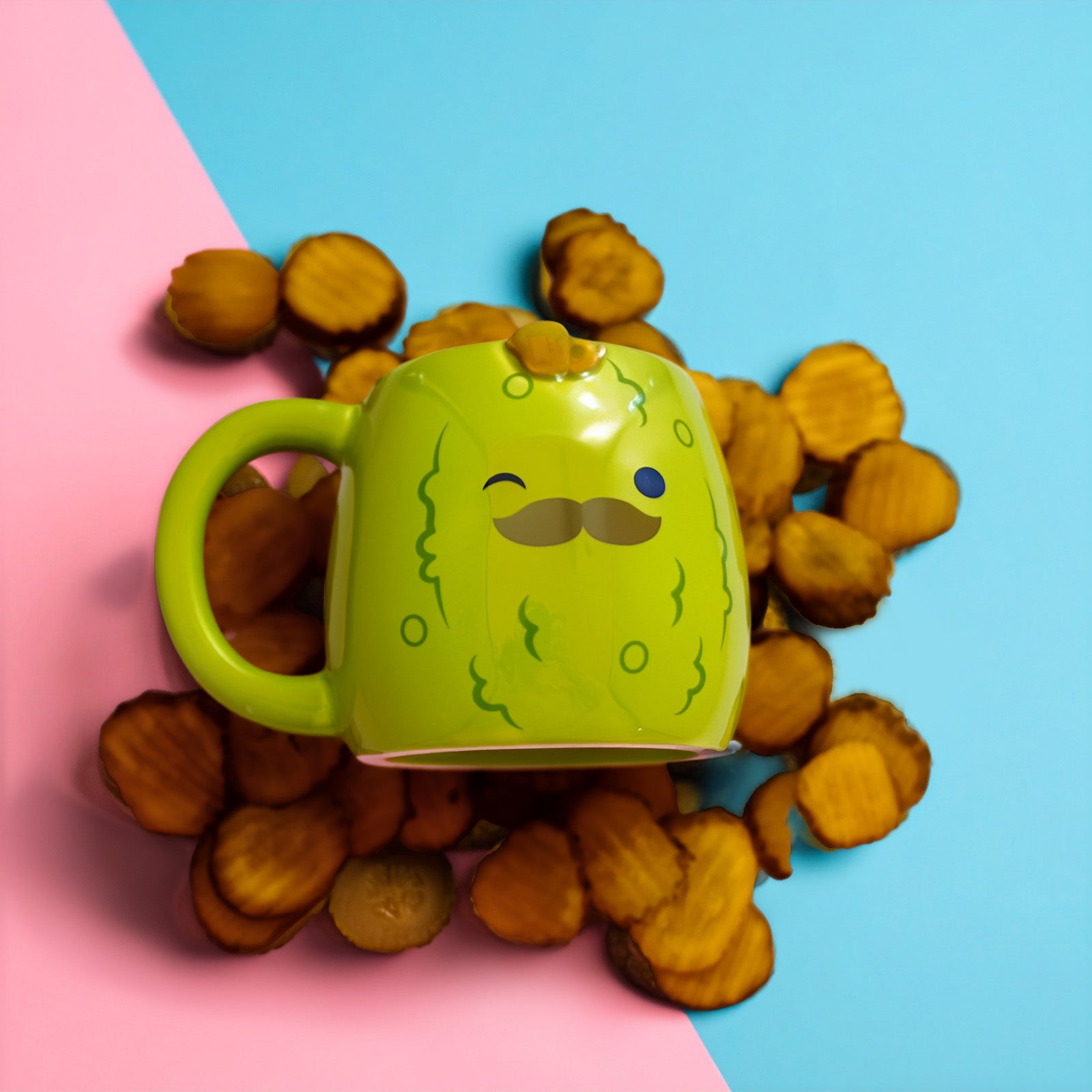 Charles the Pickle Squishmallows Desktop Mug – More Than Just Cocoa! ☕✏️