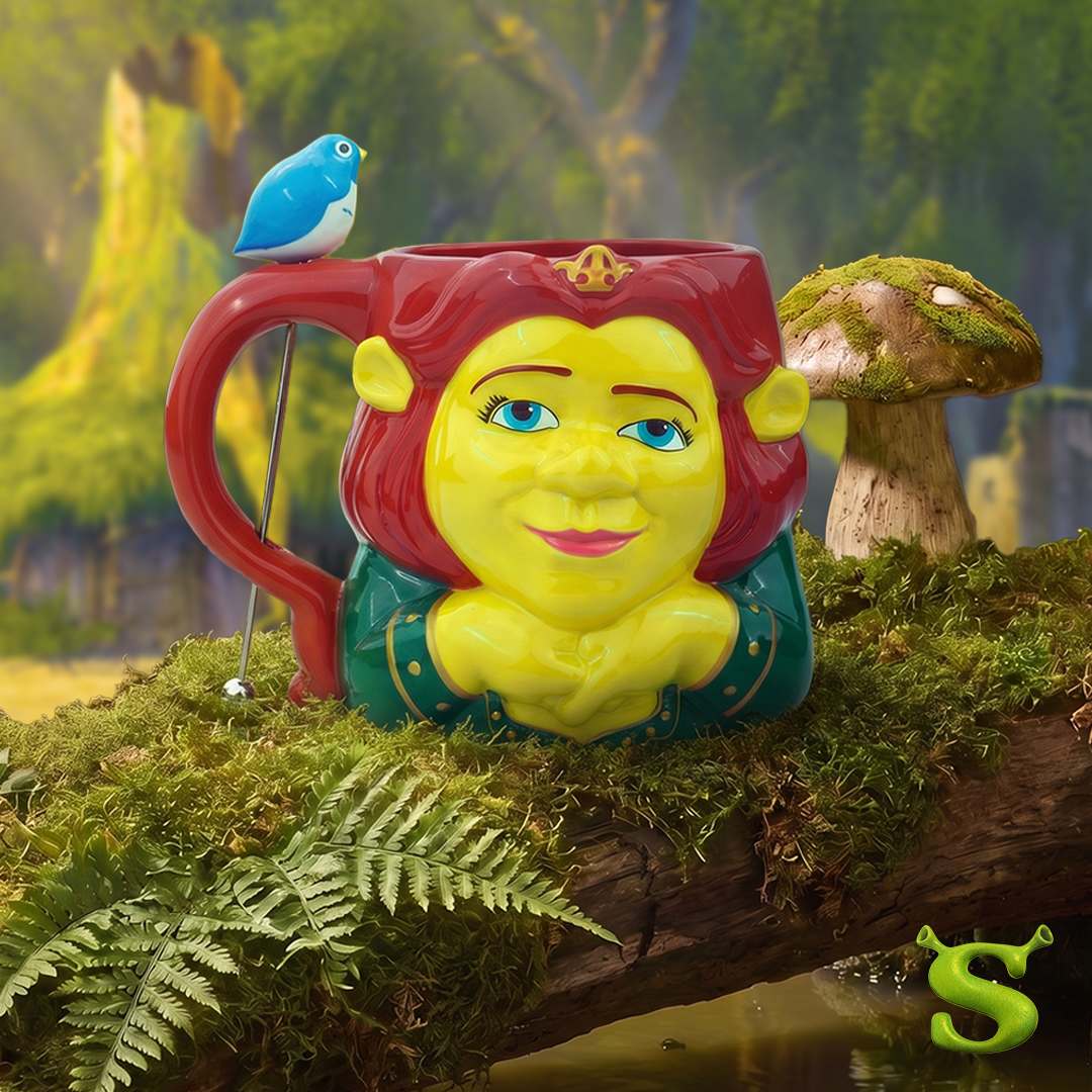 Shrek Fiona "Trust Me, I'm a Princess" 16 oz Ceramic Mug with Stir Stick