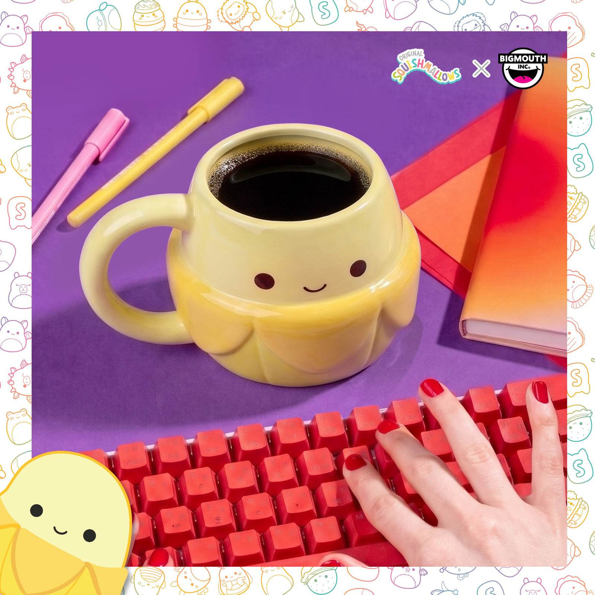 Squishmallows Junie the Banana Mug