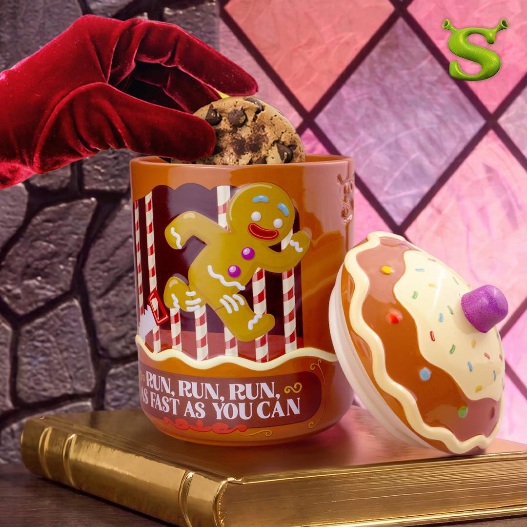 Shrek Gingy Cookie Jar with Fresh Seal Lid - Ceramic