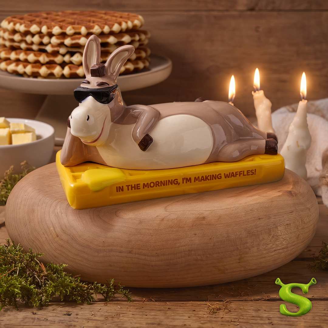 Shrek Donkey's Morning Waffles Butter Dish - Fits Standard Stick