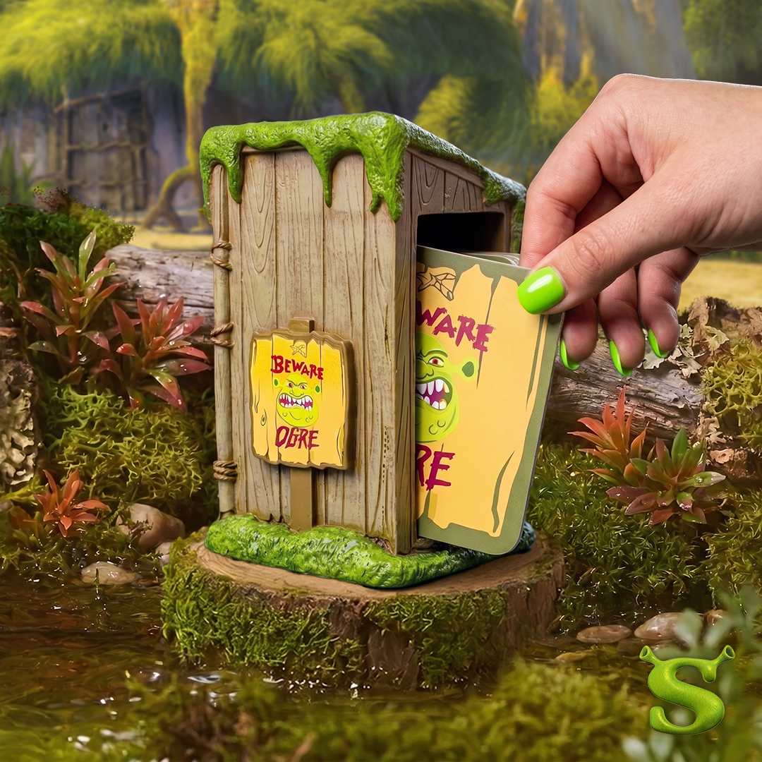 Shrek Beware Ogre Outhouse Coaster Set - 4 Piece