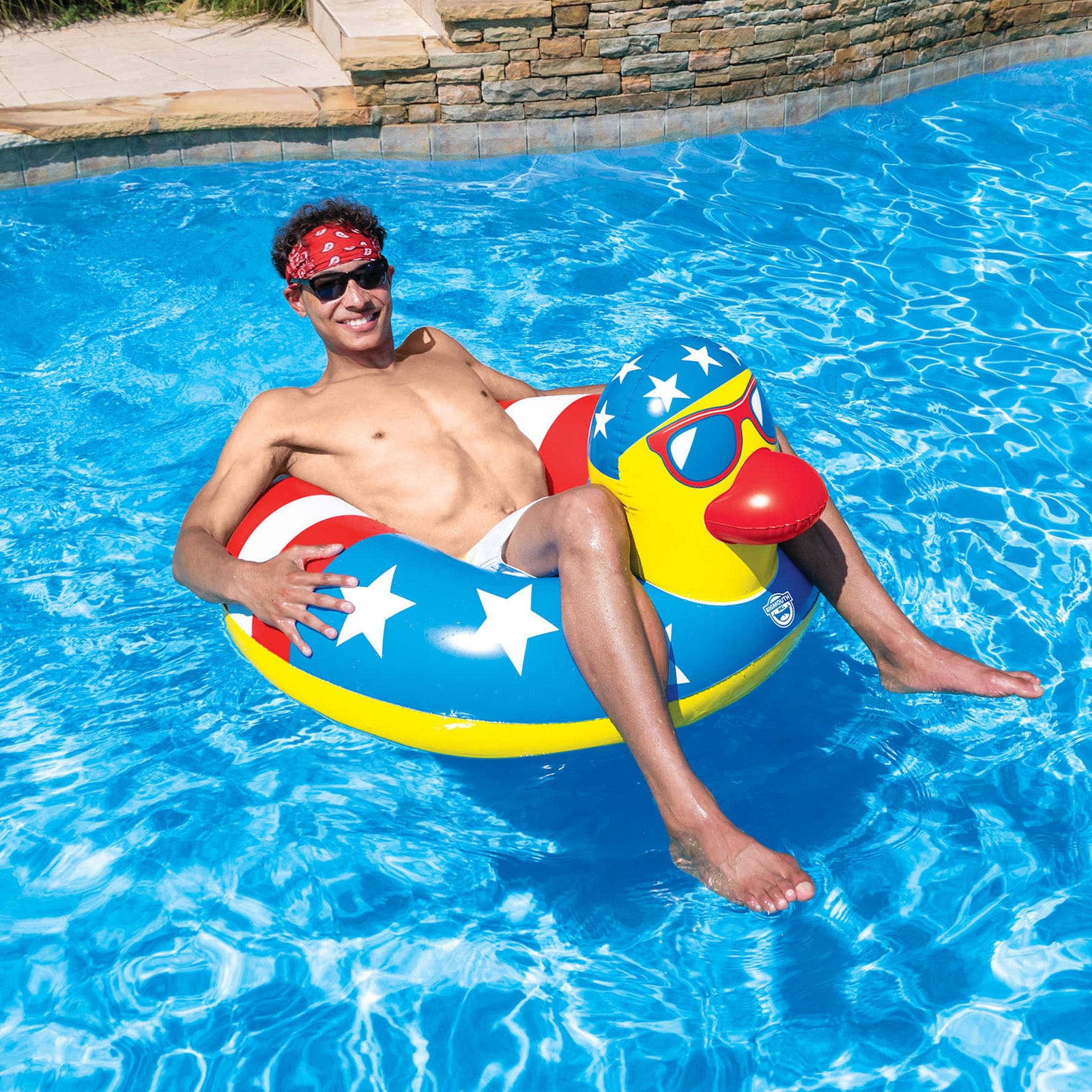 Giant 250th Party Rubber Duck Pool Float – Over 4 Ft of Quacktastic Chaos