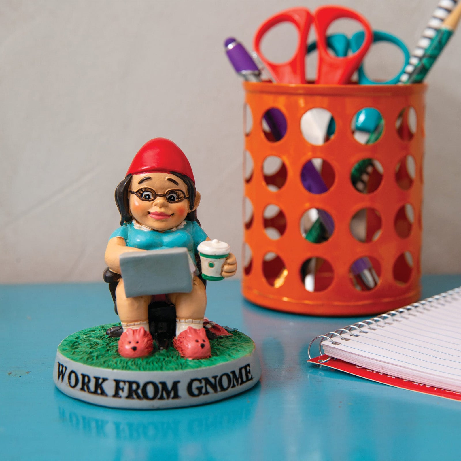 Female Work From Home - Desktop Gnome