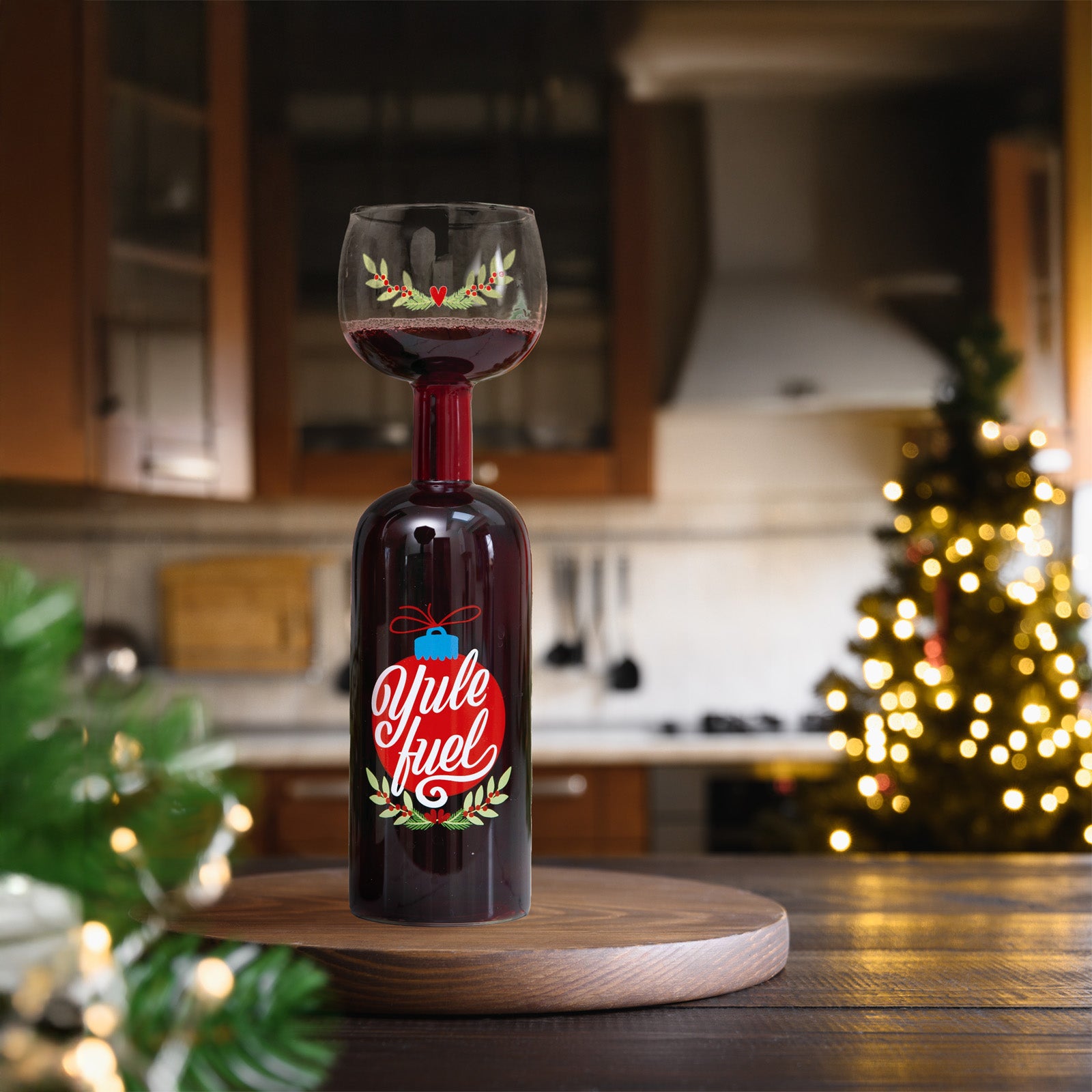 BigMouth 'Yule Fuel' Giant Wine Glass