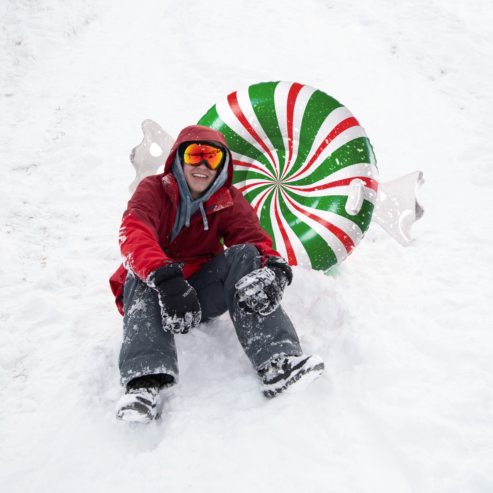 Peppermint Snow Tube